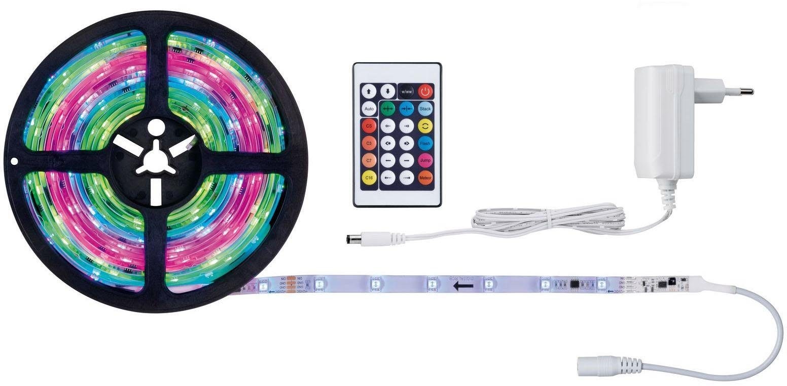 PAULMANN LED-Streifen "SimpLED Motion Set 5m 10W RGB beschichtet", Gesamtlänge 5m, weiß, Küche, Lichterketten