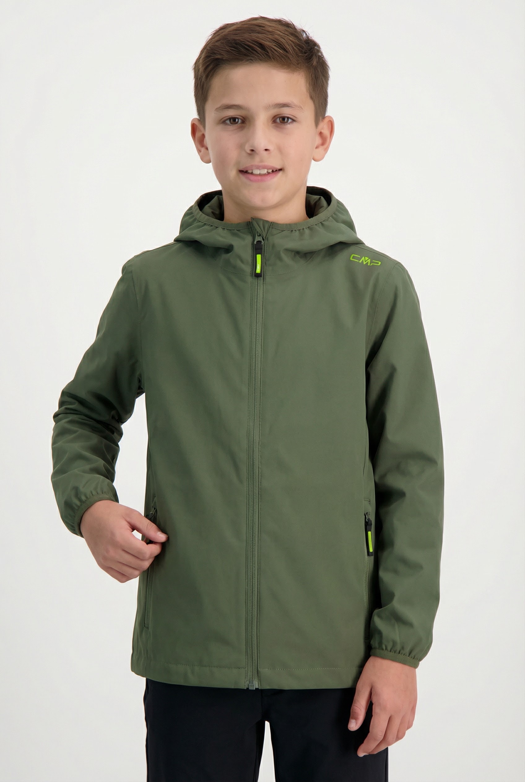 CMP Funktionsjacke "KID JACKET FIXED HOOD" für Kinder, wasserabweisend, windabweisend, atmungsaktiv