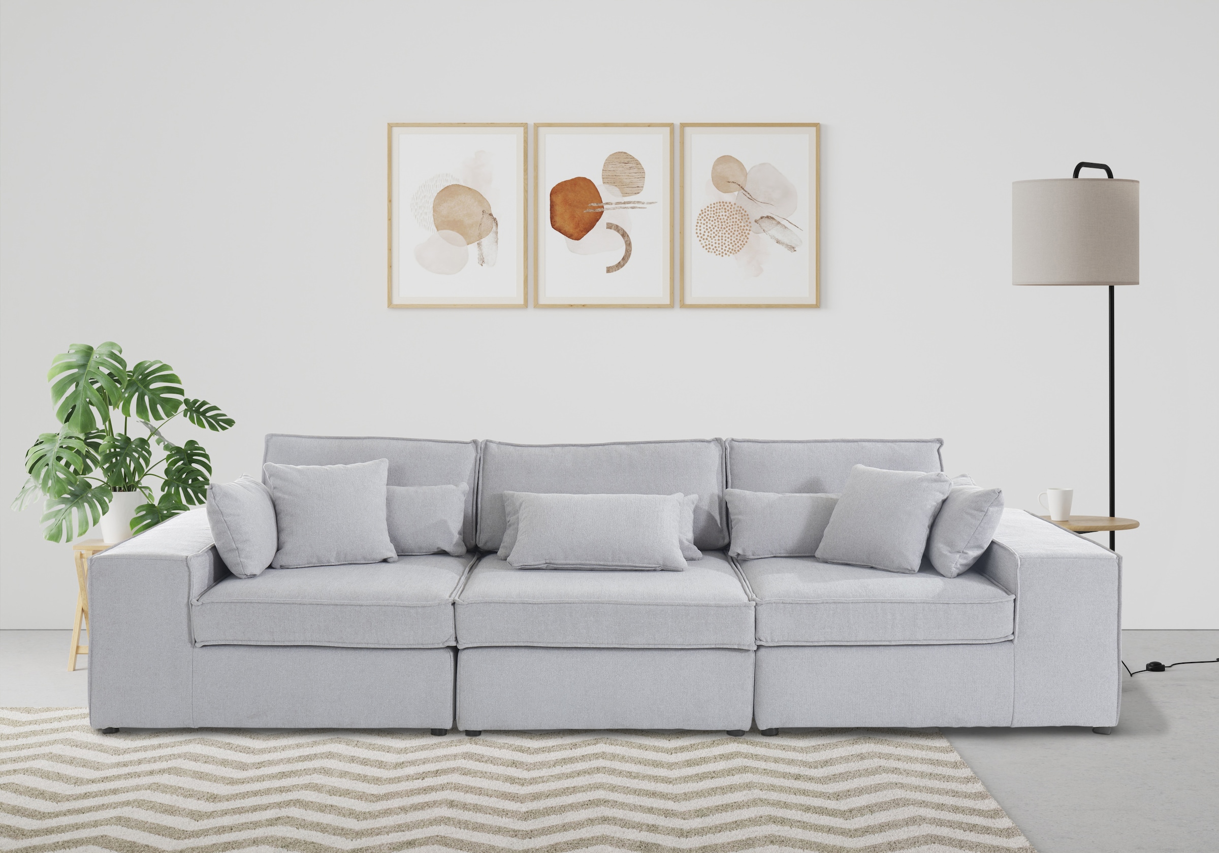 OTTO home 3-Sitzer "Florid" 3 Teile, bestehend aus Modulen, viele Bezugsqualitäten, auch in Cord