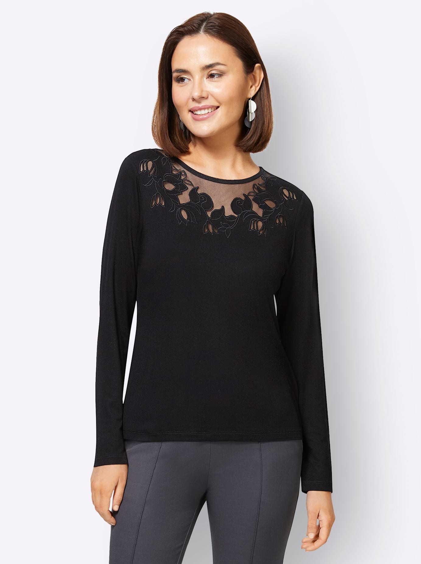 creation L Langarmshirt "Shirt" 1 Stk. günstig online kaufen