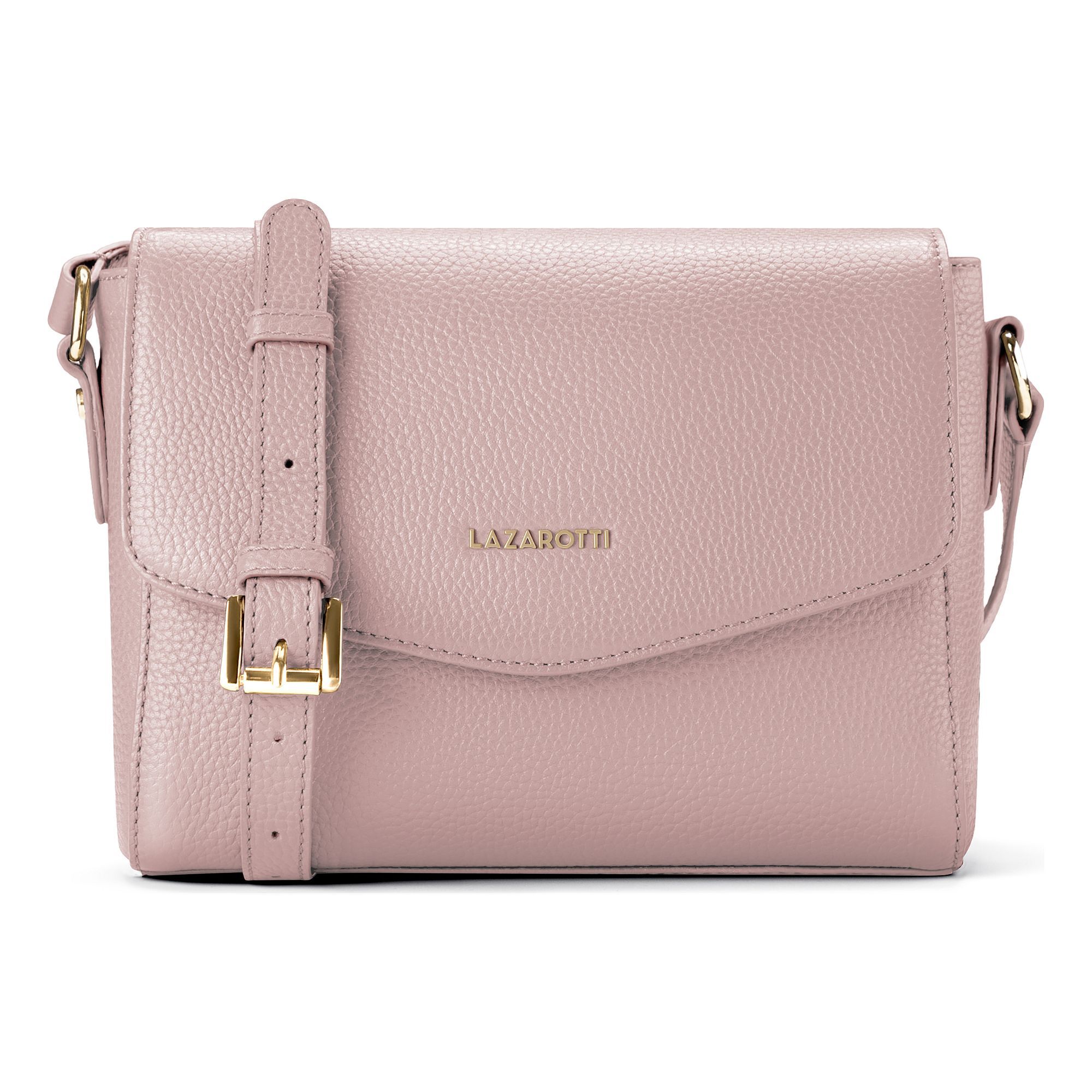 Lazarotti "Bologna Leather Crossbody Umhängetasche Leder 22 cm"