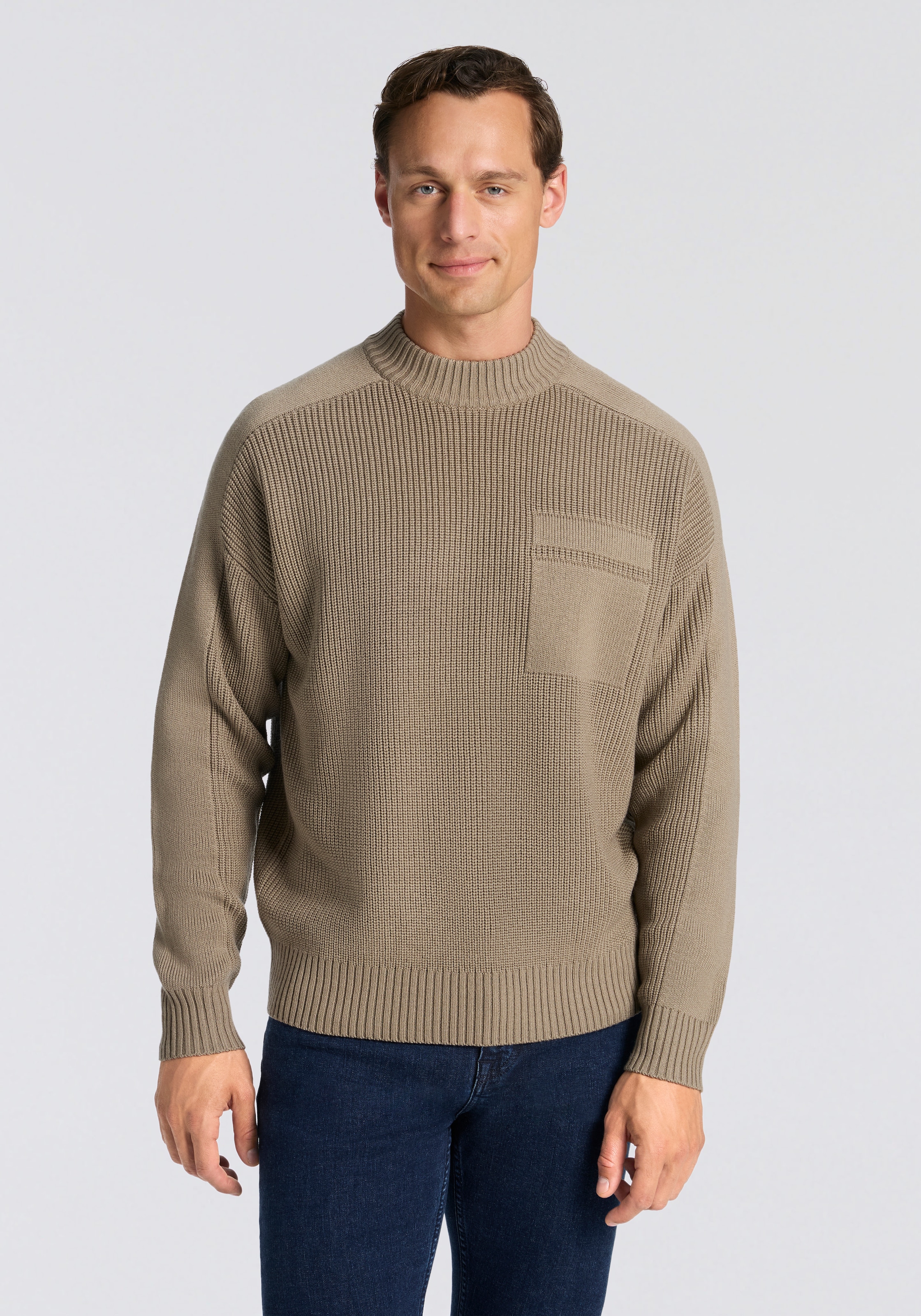 BOSS ORANGE Strickpullover "Andern" Rundhalsausschnitt, relaxed fit, Strick günstig online kaufen
