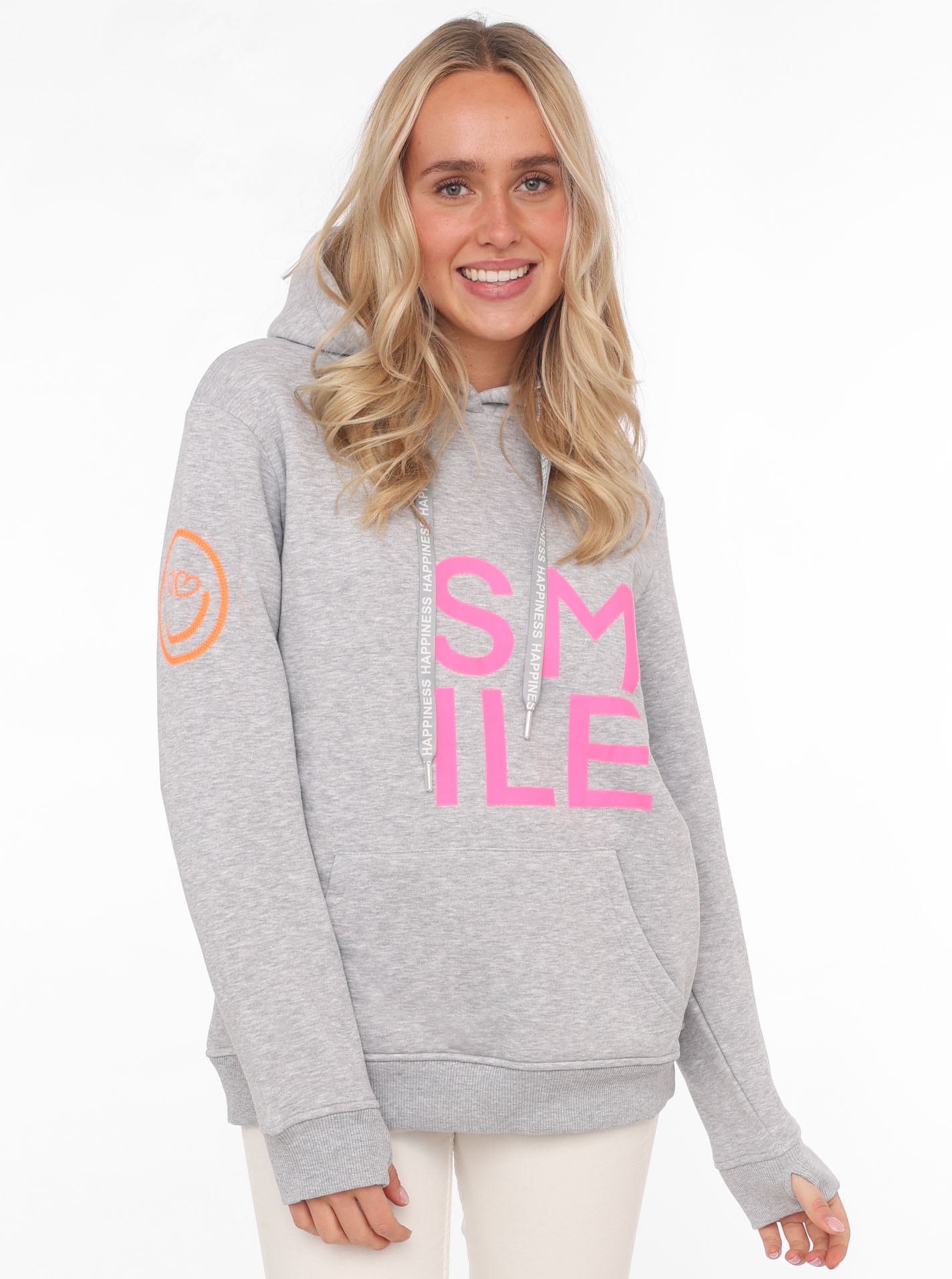 Zwillingsherz Hoodie ""Alissa"", Langarm, Kapuze, Neon-Details, Kordelzug, günstig online kaufen