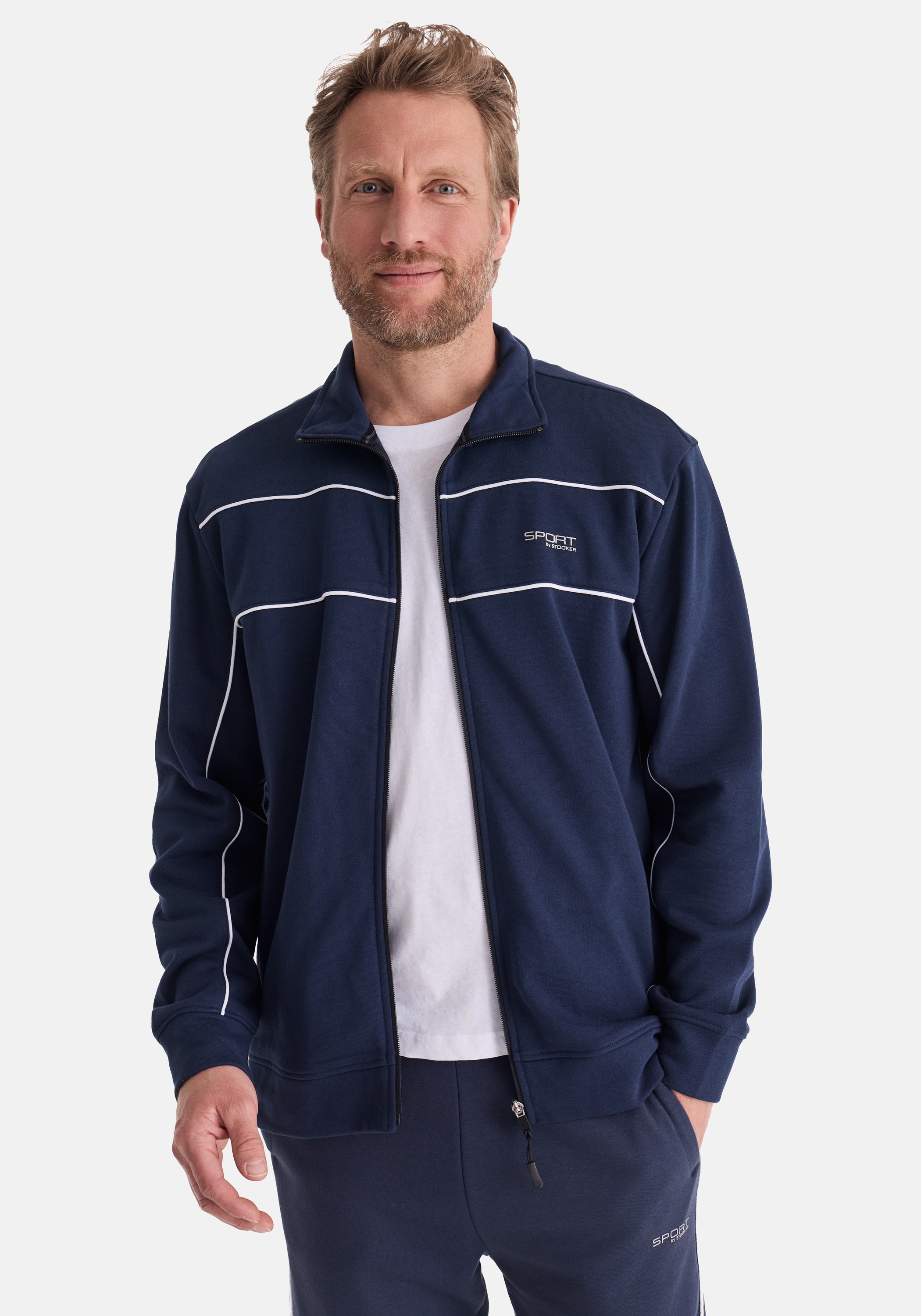 Stooker Men "SIDNEY Sweatjacke Sportjacke" Sportjacke Stehkragen Regular Fit für Herren