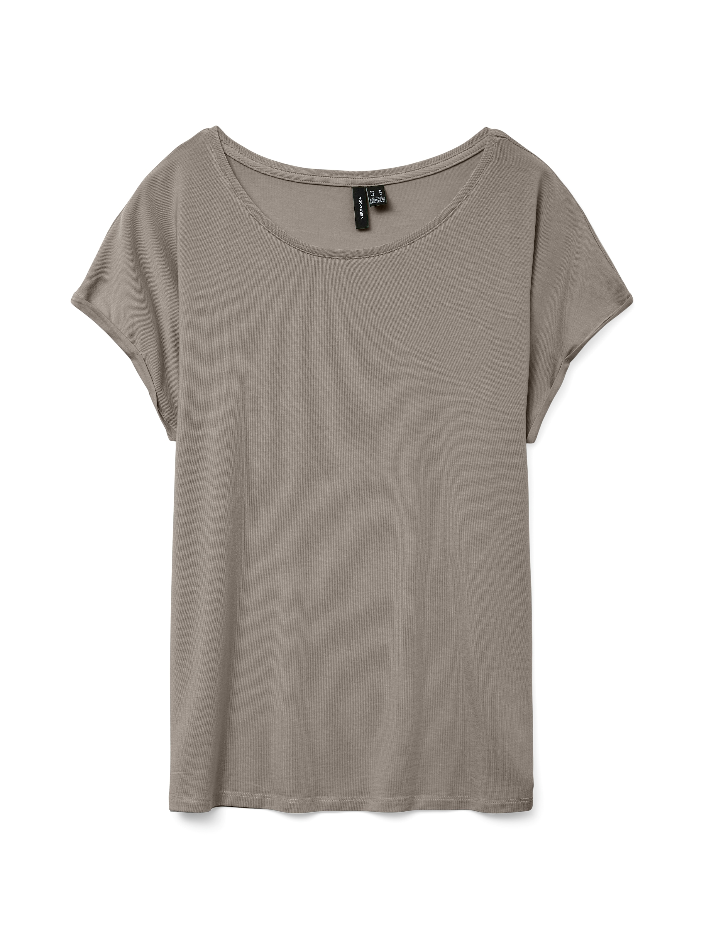 Vero Moda Rundhalsshirt "VMAVA PLAIN SS TOP GAJRS NOOS" günstig online kaufen