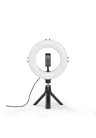 Ringlicht »LED Ringleuchte mit Stativ für Handy, Webcam, Mikrofon, Videokonferenz«