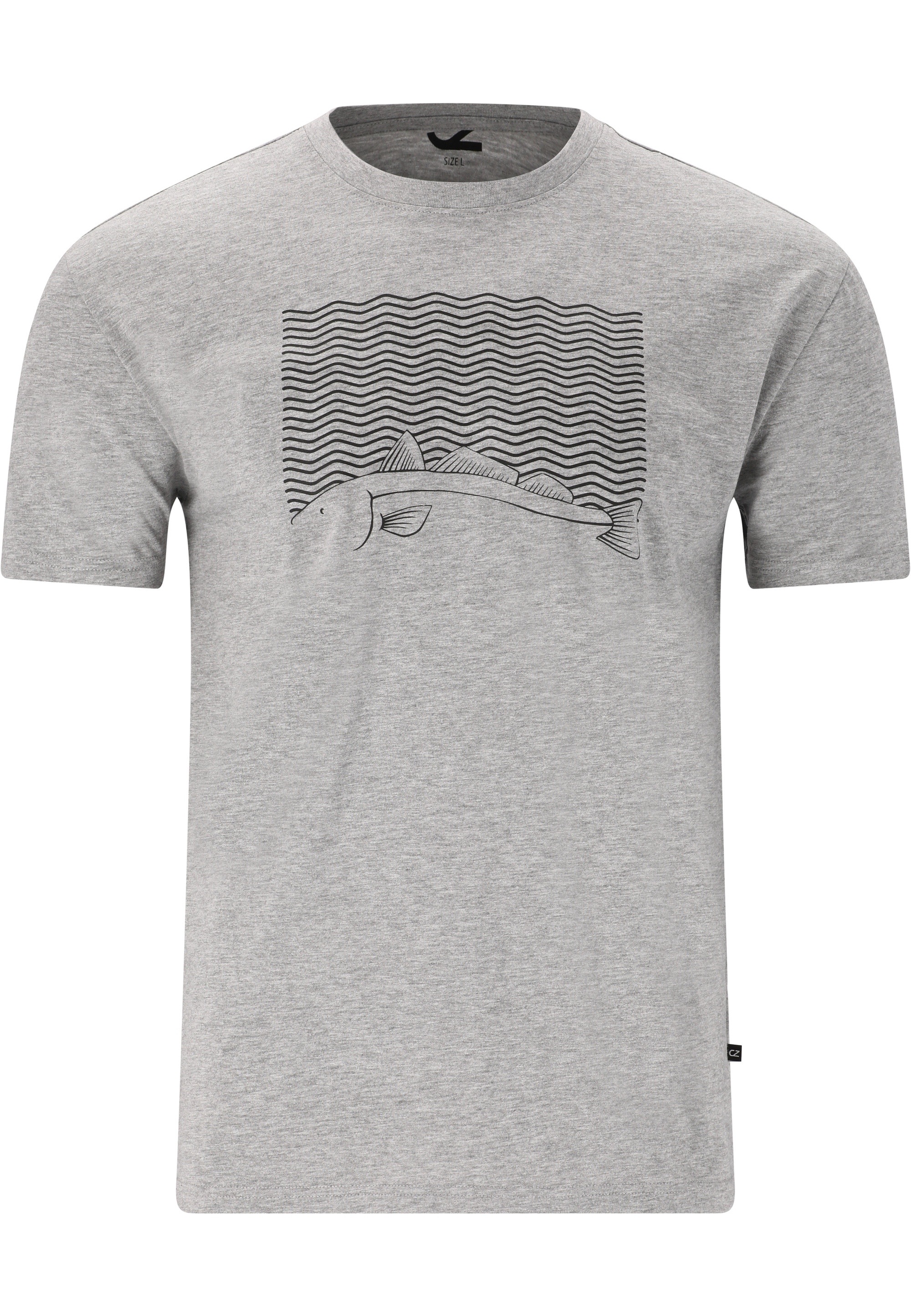 CRUZ T-Shirt »Gander«, aus atmungsaktiver Baumwolle mit modischem Print