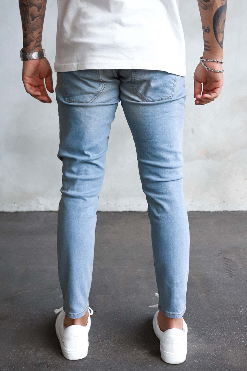 2Y Premium Bequeme Jeans »2Y Premium Herren 2Y Destroyed Cropped Skinny Fit Denim«, (1 tlg.)