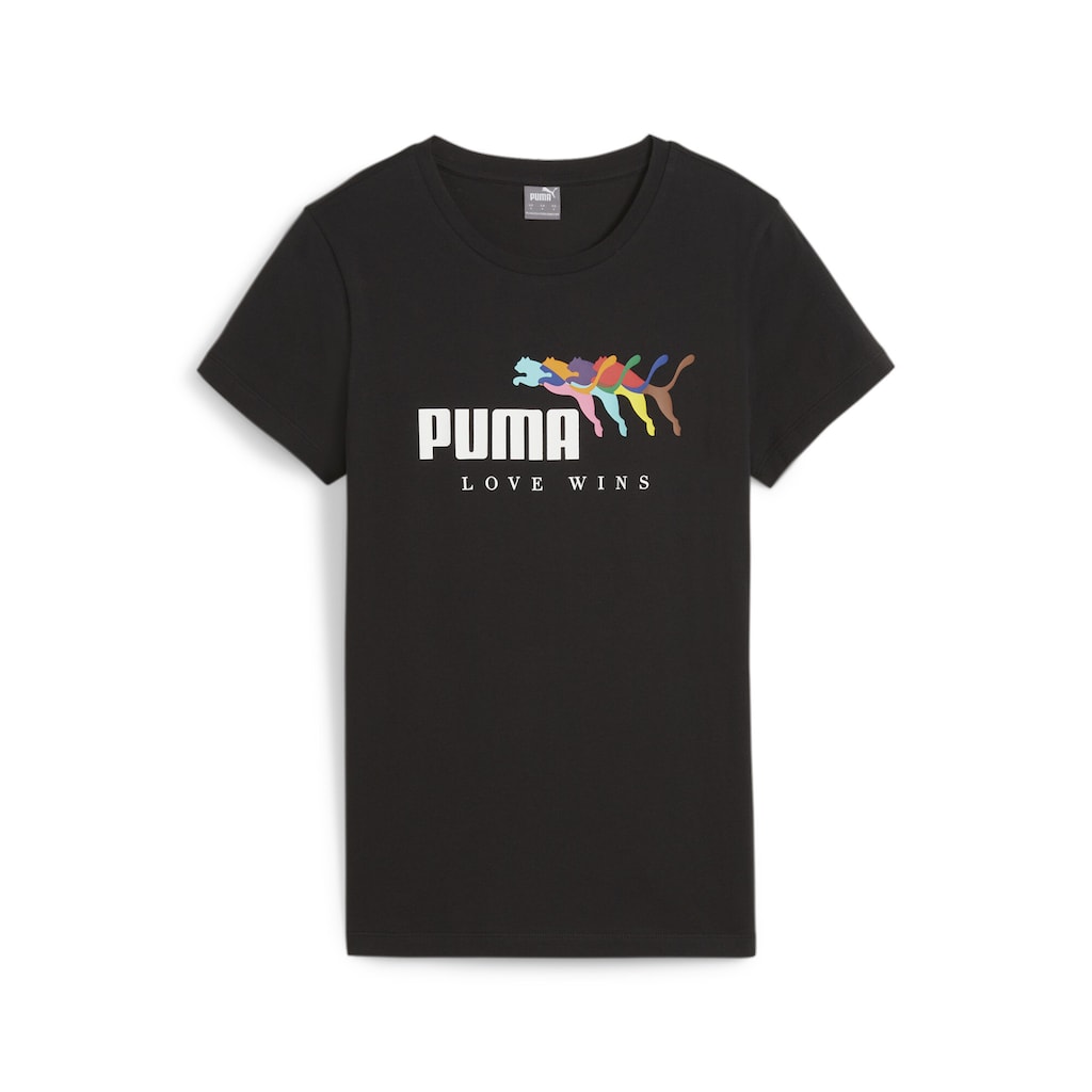 PUMA T-Shirt »ESS+ LOVE WINS T-Shirt Damen«