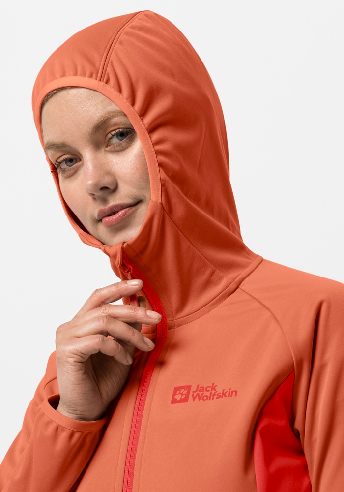 Jack Wolfskin »GO BAUR mit | SOFTSHELL HIKE W«, für Softshelljacke bestellen Kapuze