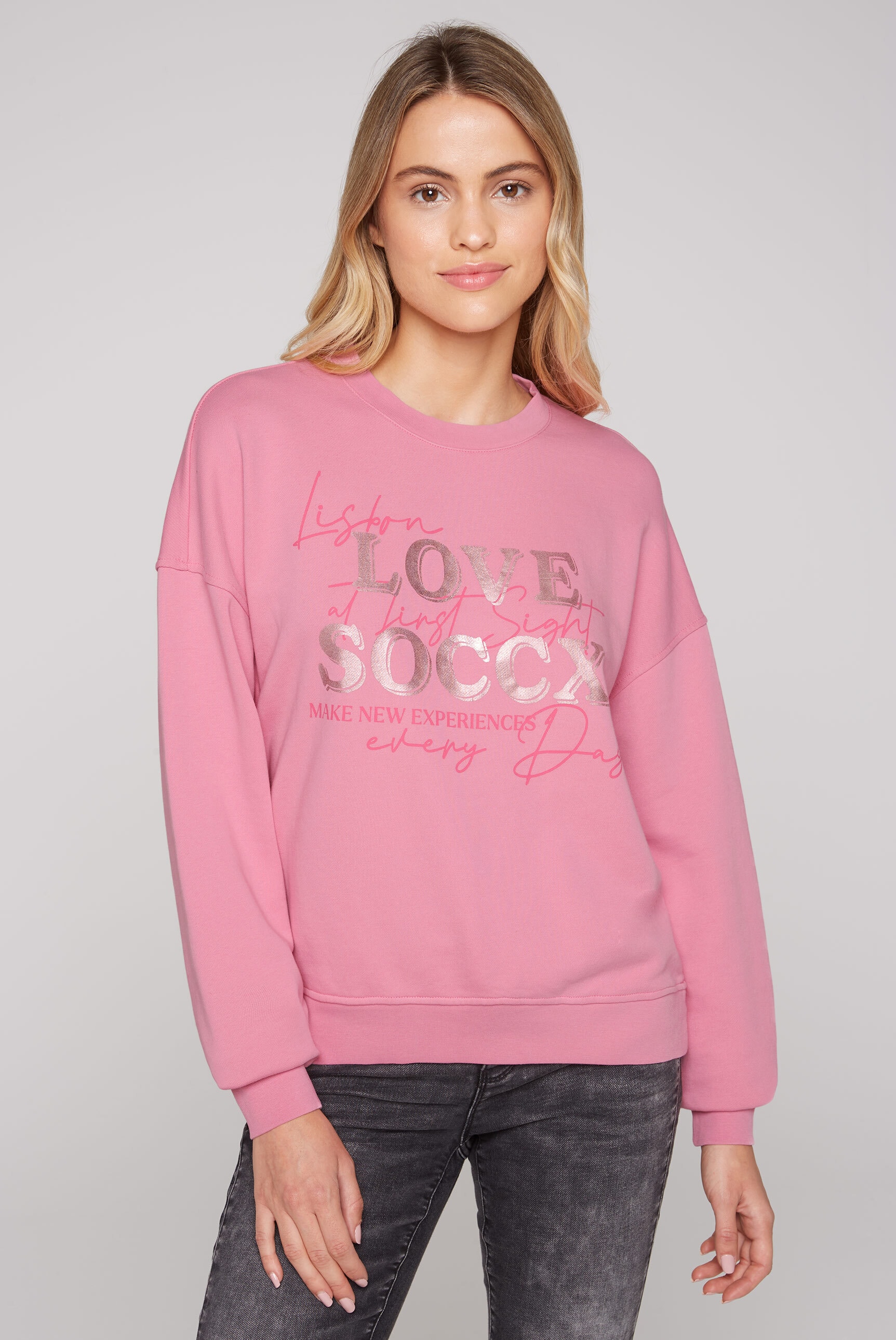 SOCCX Sweater, aus Baumwolle