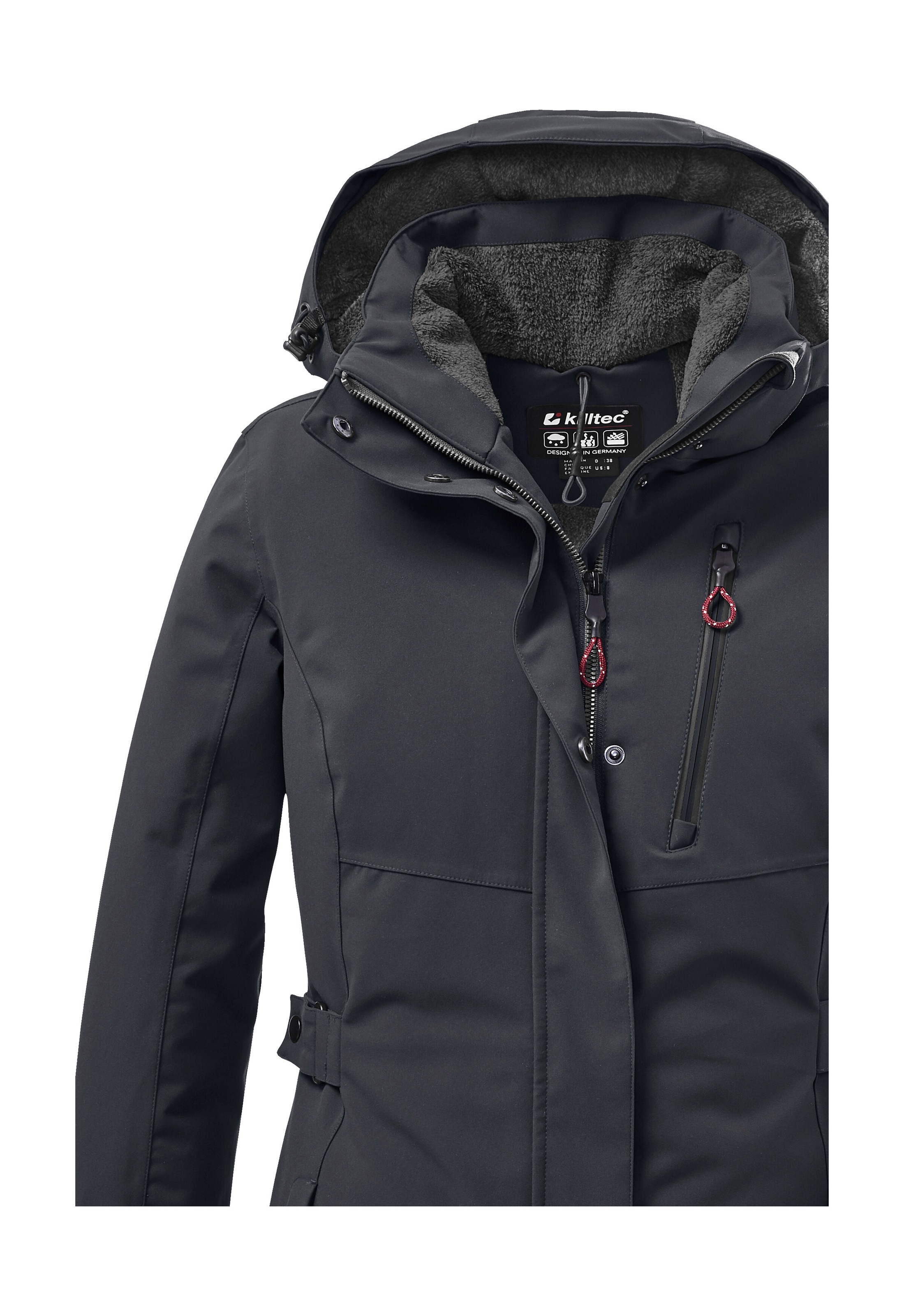 Thumbnail - Killtec Parka "KOW 165 WMN PRK", Wasser- und winddichter Parka mit Teddyfleece und abnehmbarer Kapuze