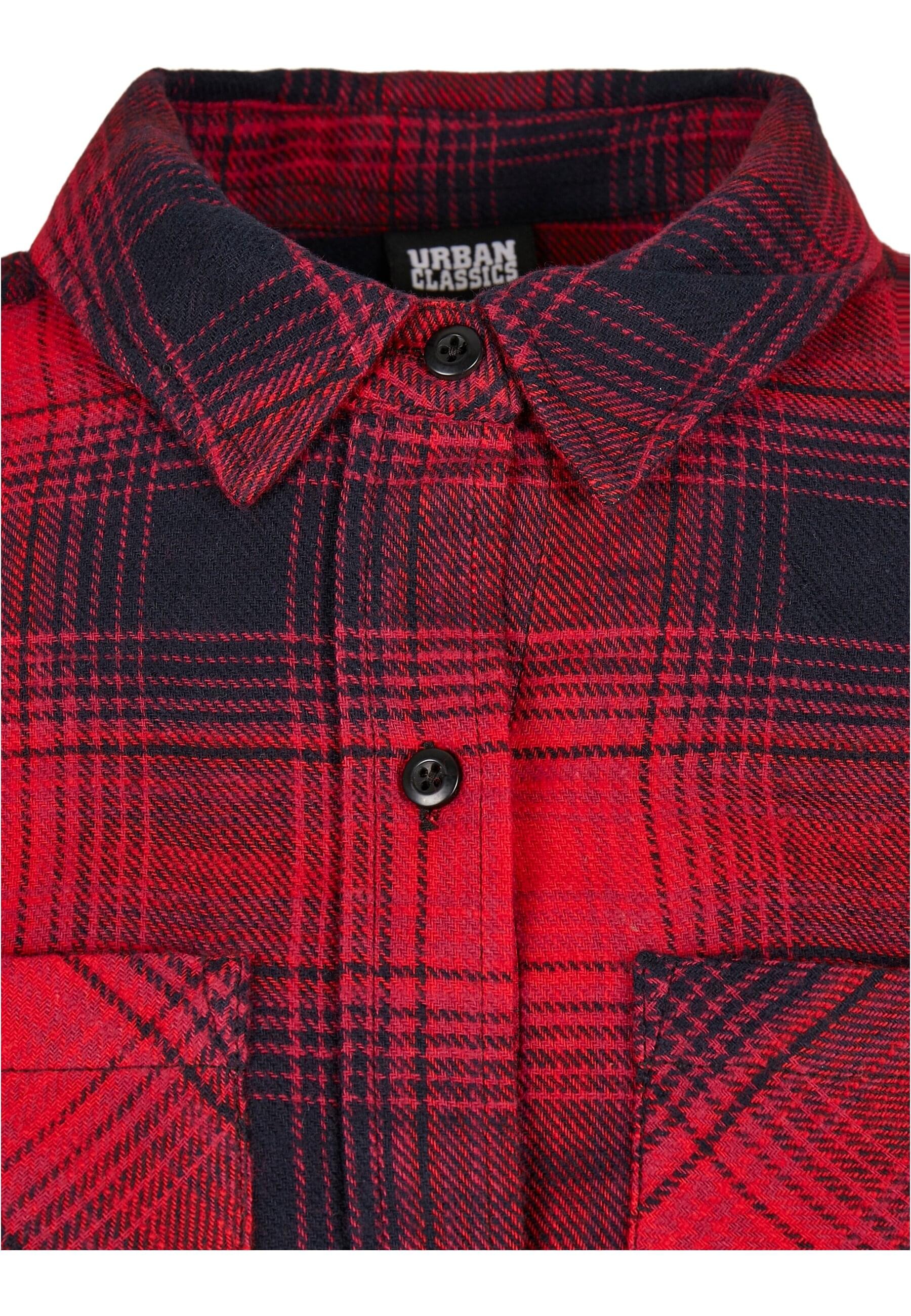 URBAN CLASSICS Shirtkleid »Urban Classics Damen Ladies Check Shirt Dress«, (1 tlg.)