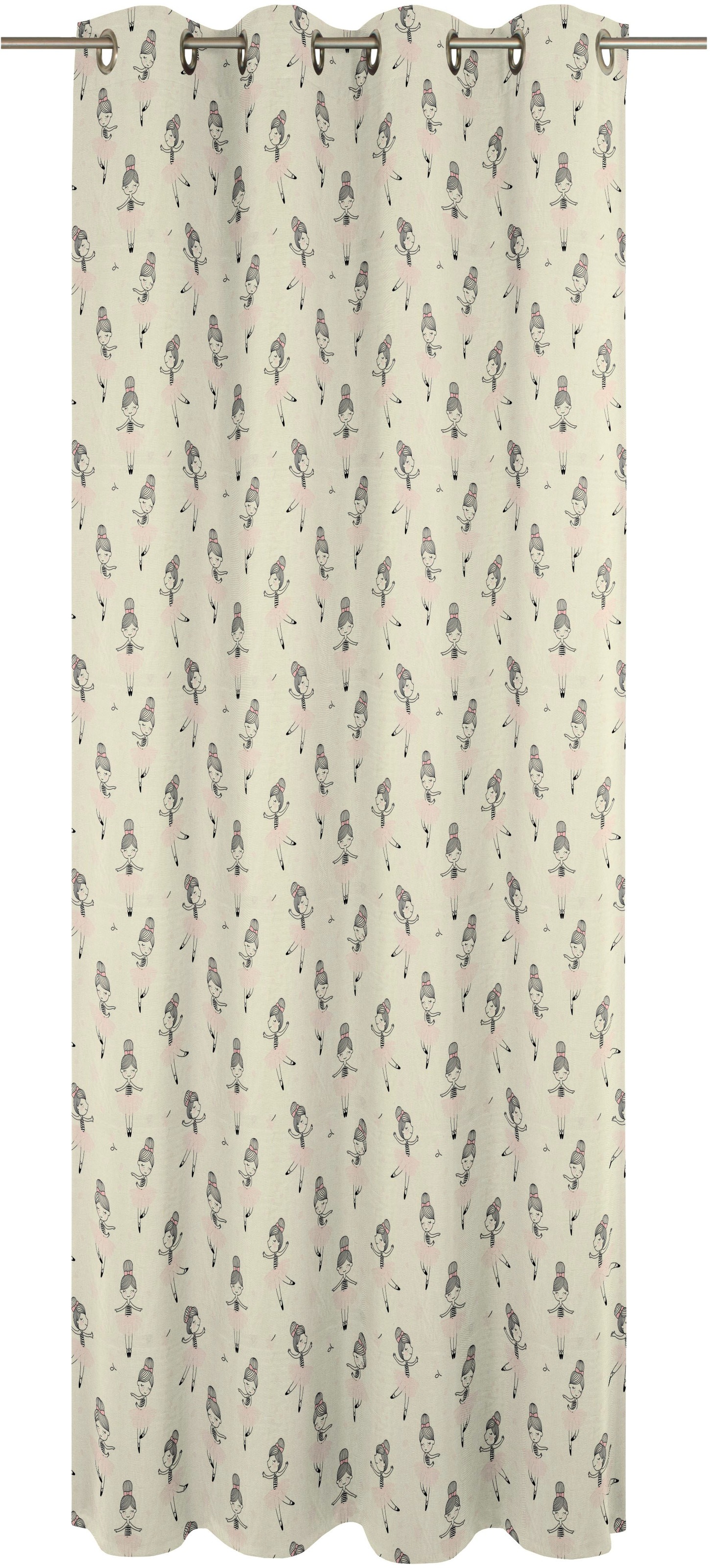 Adam Vorhang "Ballerina" Ösen 1 Stk. tlg. aus 100% Bio-Baumwolle günstig online kaufen
