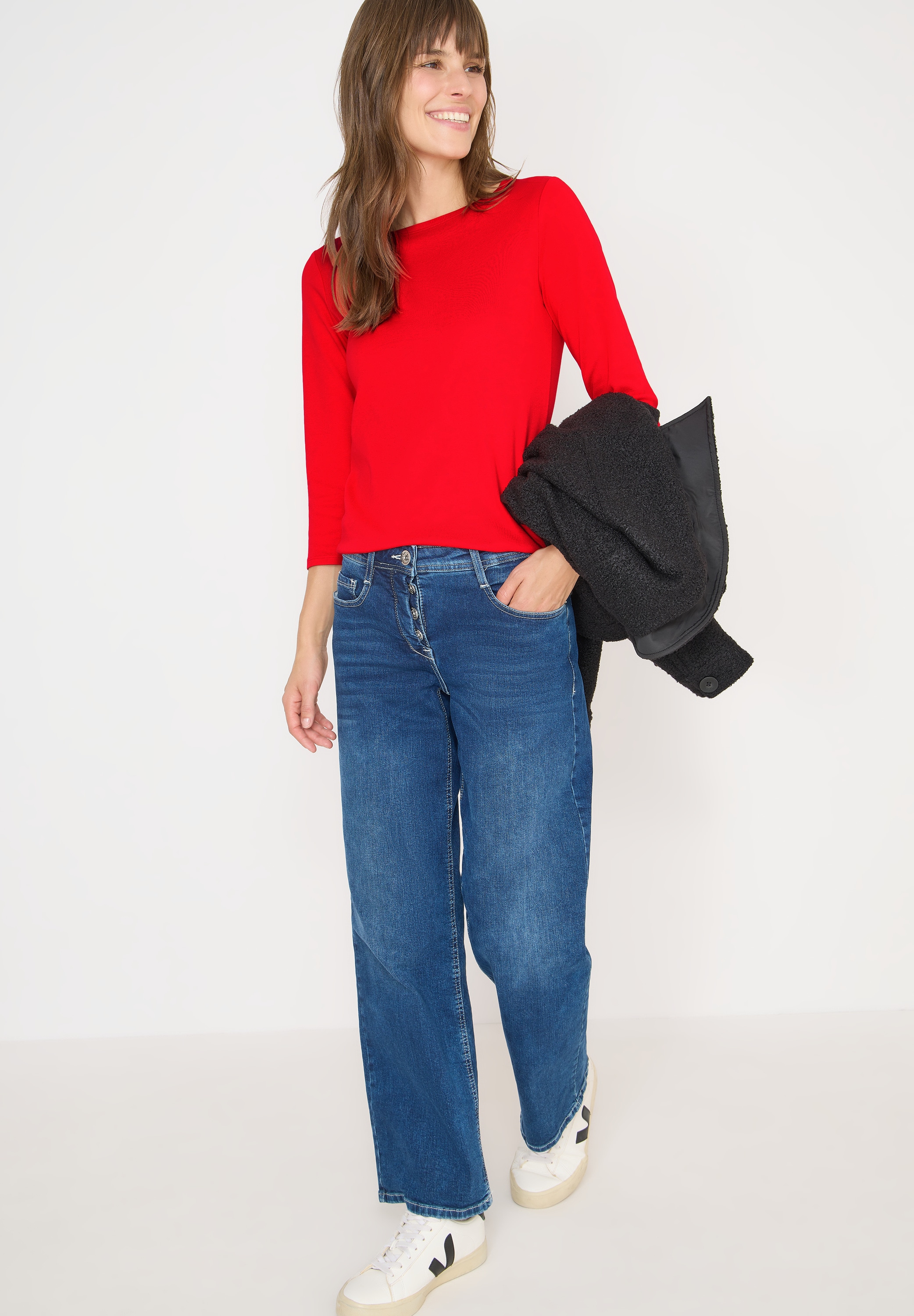 Cecil 3/4-Arm-Shirt mit 3/4 Ärmeln