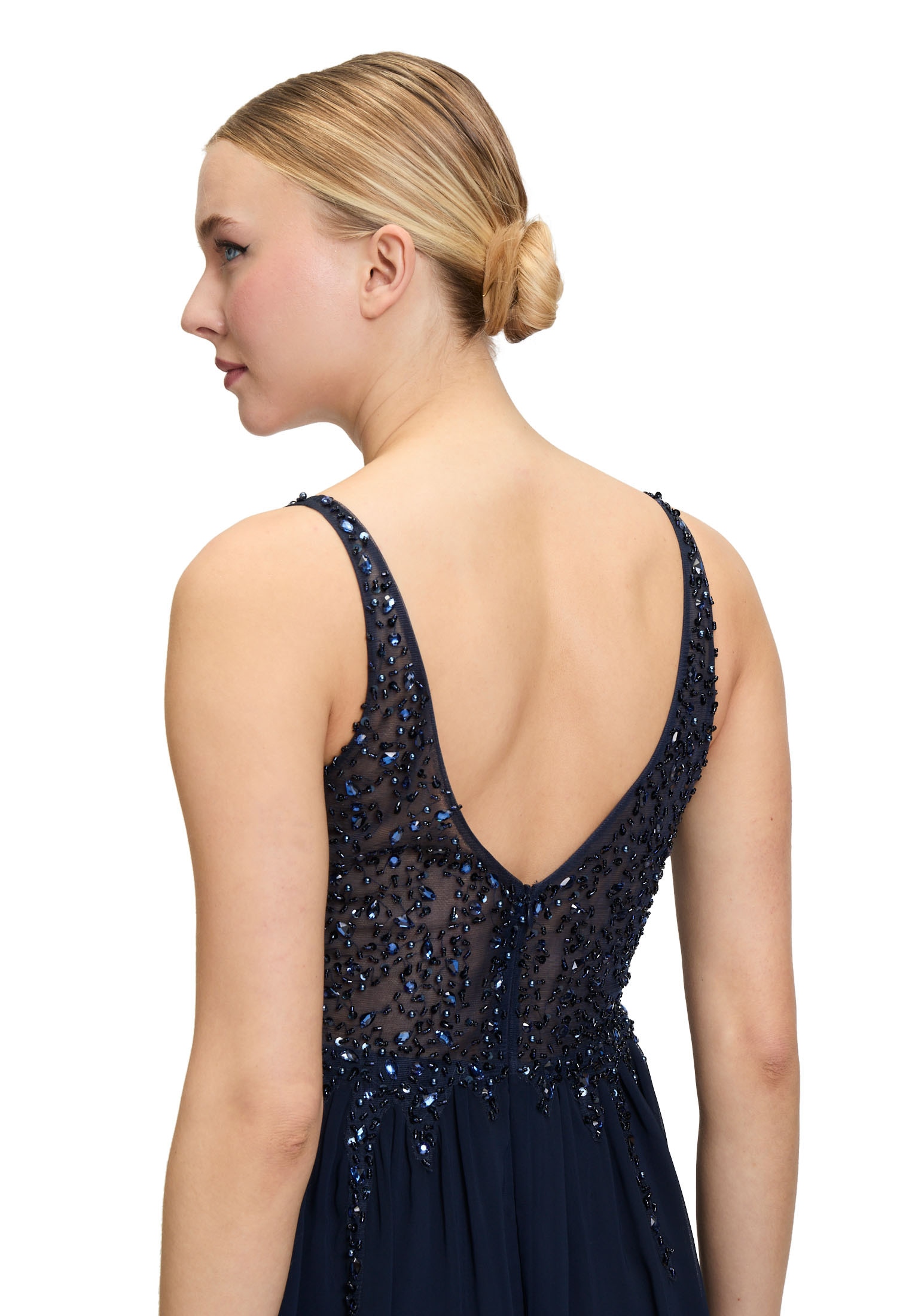 Vera Mont Abendkleid »Vera Mont Damen Abendkleid mit Stickerei«, Glitzersteine