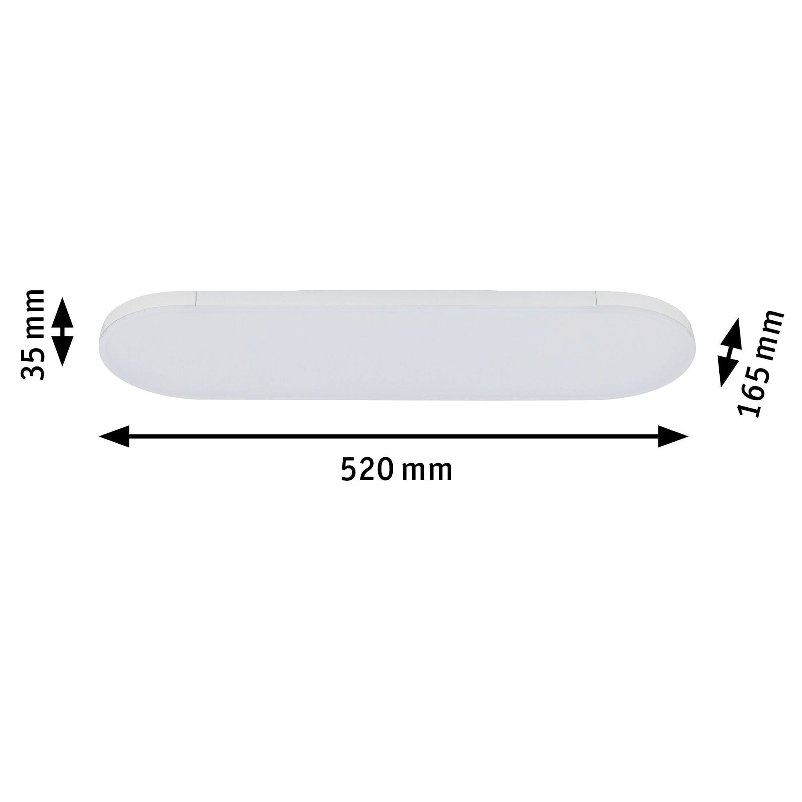 Paulmann LED Deckenleuchte »URail Panel Deck 1407,5lm 13,5W 3000K dimmbar 230V Weiß«, 1 flammig