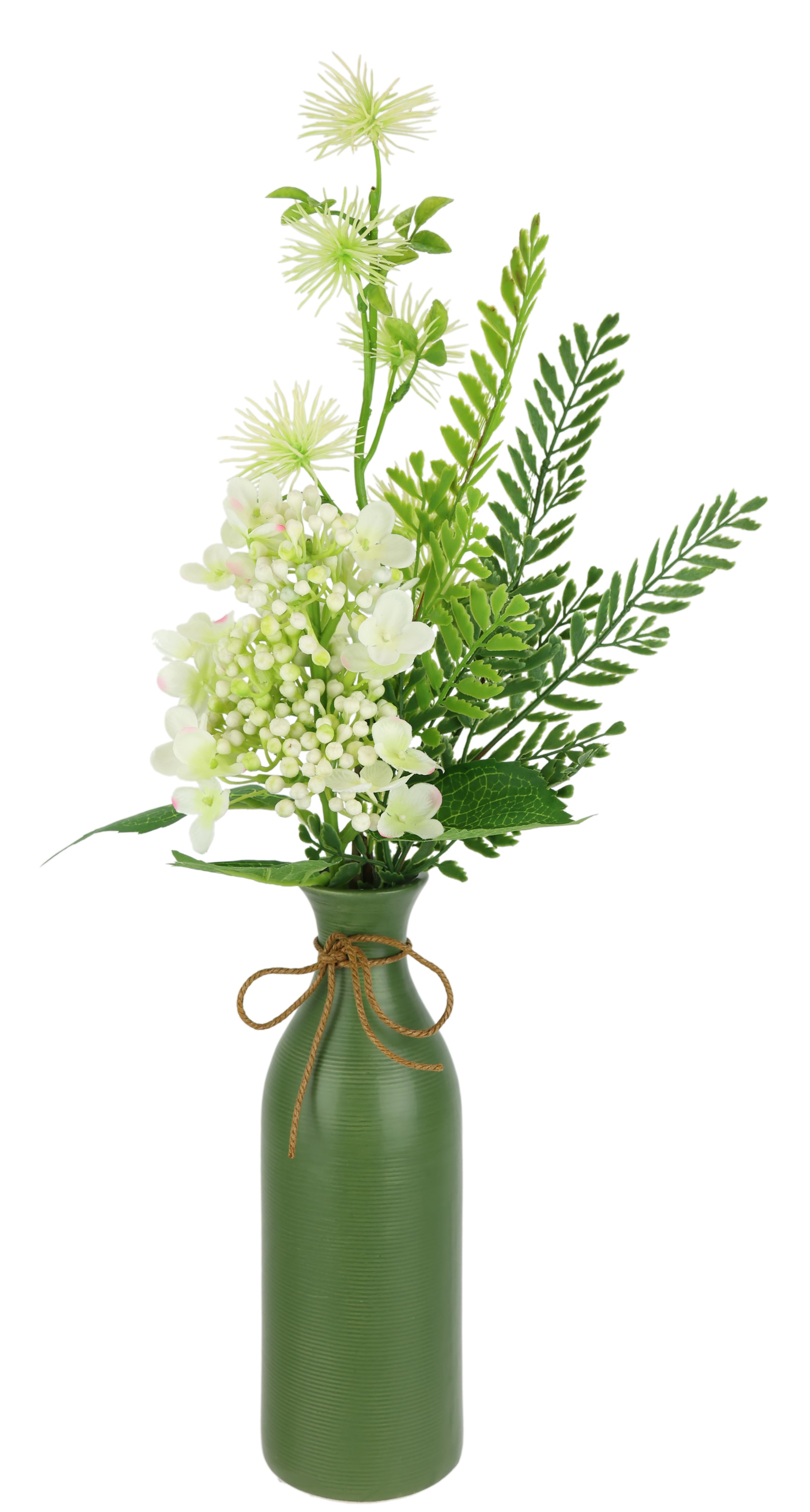 I.GE.A. Kunstblume "Arrangement Hortensie in Vase", Zaubernuss Farn Hochzei günstig online kaufen