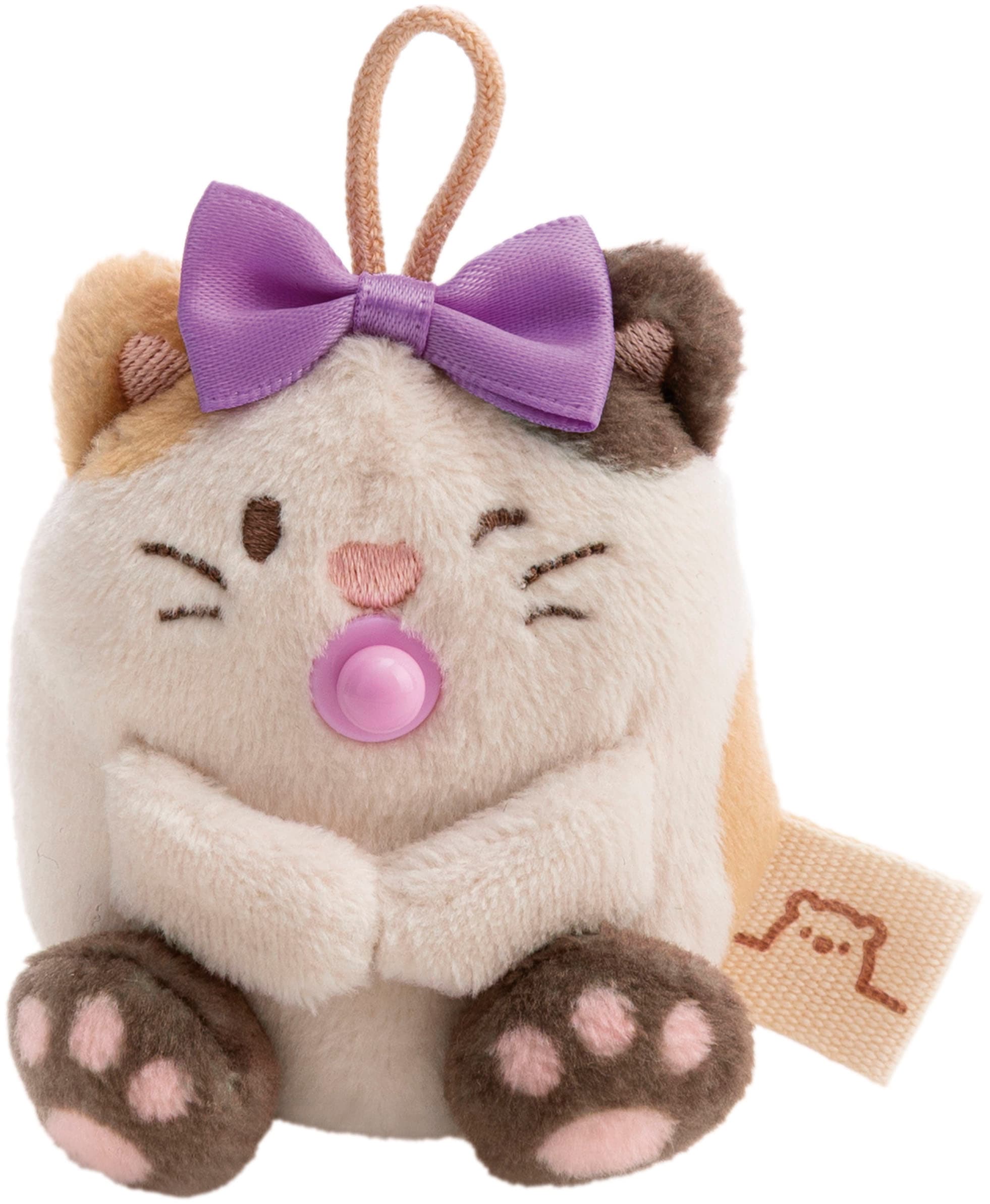 Nici »mymochi, Set Katze Angy 7cm mit Babyflasche & Bettchen mit Karabiner« in Geschenkbox