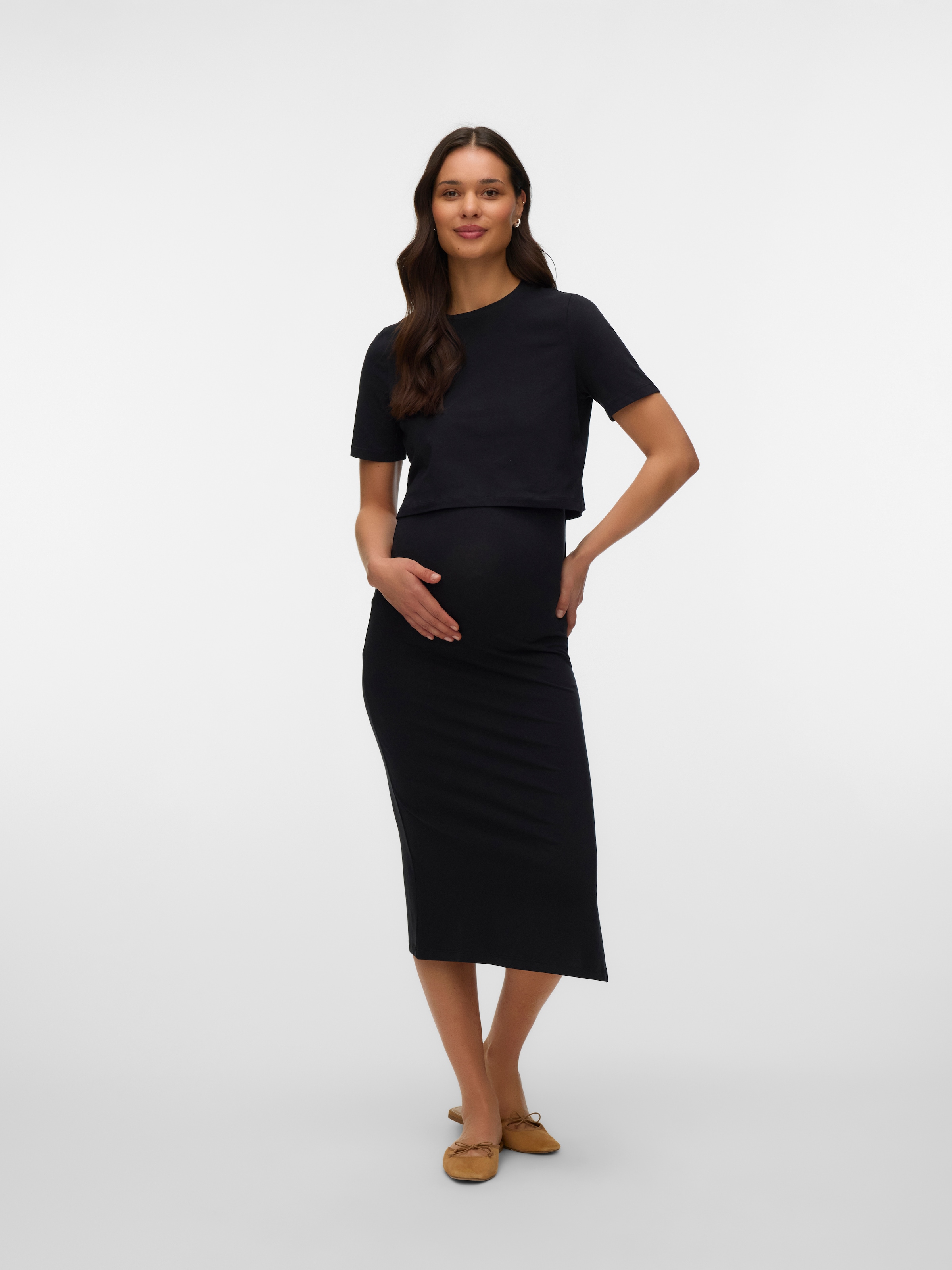 Mamalicious Kurzarmshirt »MLKERRIE TOP & SKIRT JRS SET NOOS« Set, 2