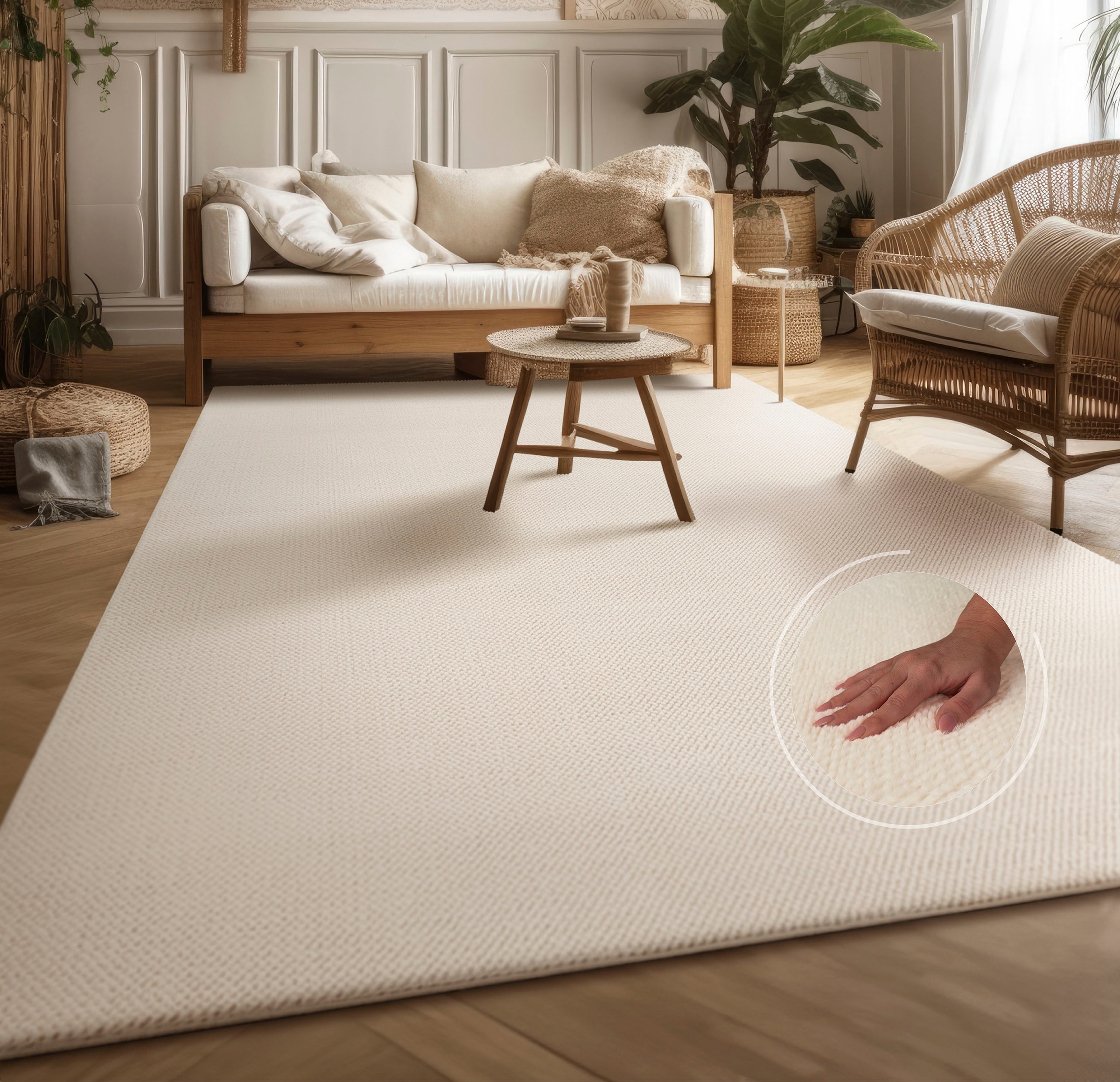 my home Teppich "Ciney, LAGERRÄUMUNG" rechteckig 16 mm Höhe Kurzflor, Hoch- günstig online kaufen