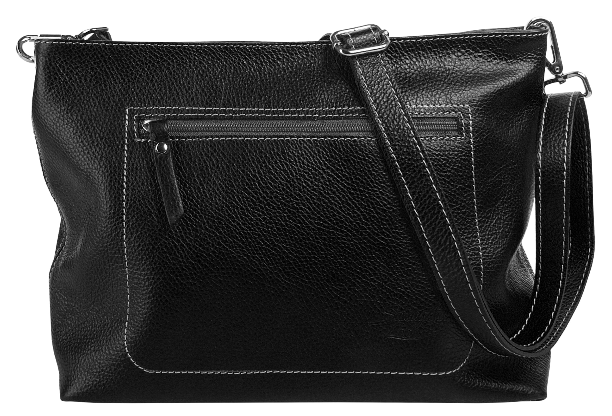Samantha Look Umhängetasche echt Leder, Made in Italy