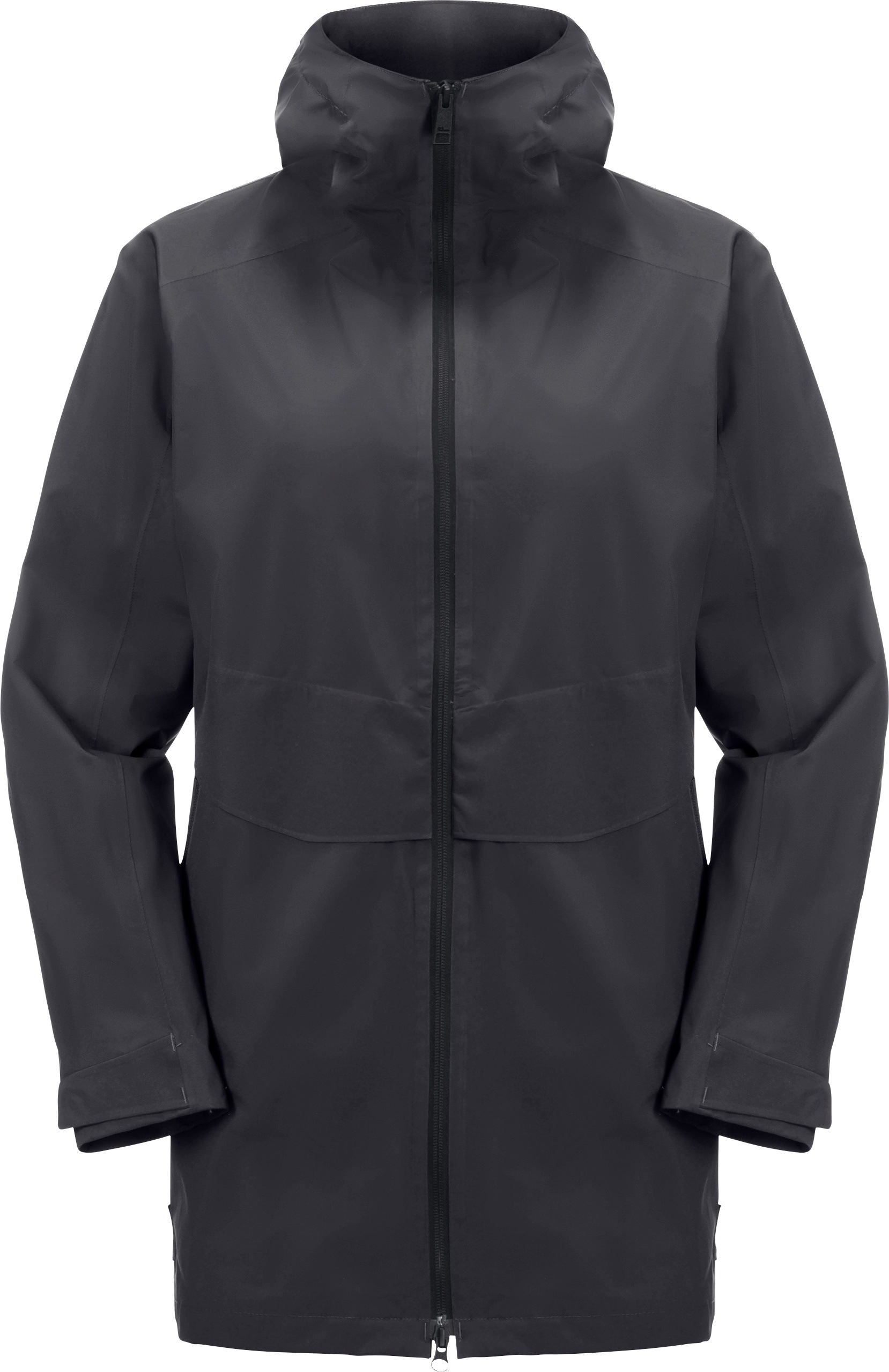 Jack Wolfskin Funktionsjacke »MAINKAI LONG JKT W«, mit Kapuze