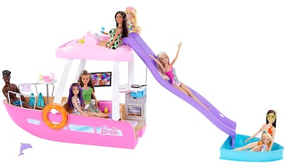Puppen Fahrzeug »Barbie Traumboot mit Pool und Rutsche inkl. Barbie Zubehör«