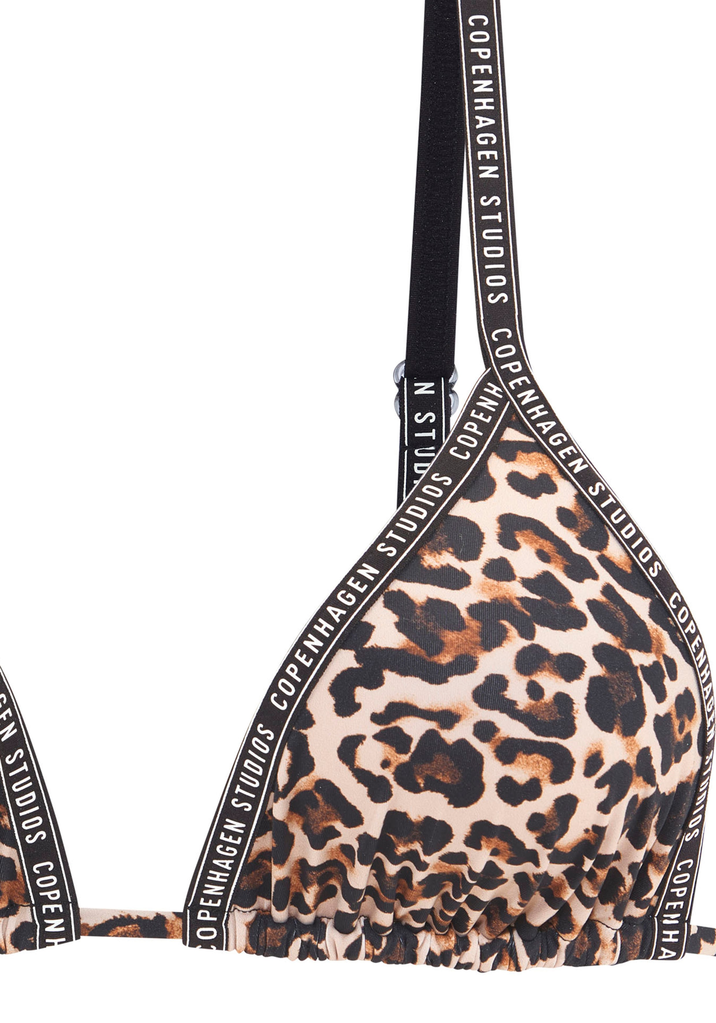 Thumbnail - Copenhagen Studios Triangel-Bikini-Top "Leody" Mit trendigem Animalprint