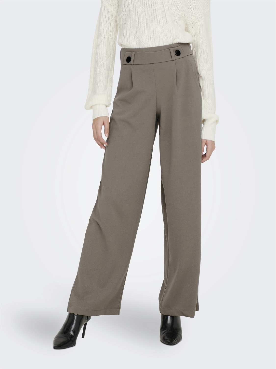 JDY Jerseyhose "JDYGEGGO NEW LONG PANT JRS NOOS" Materialmix, weit geschnitten