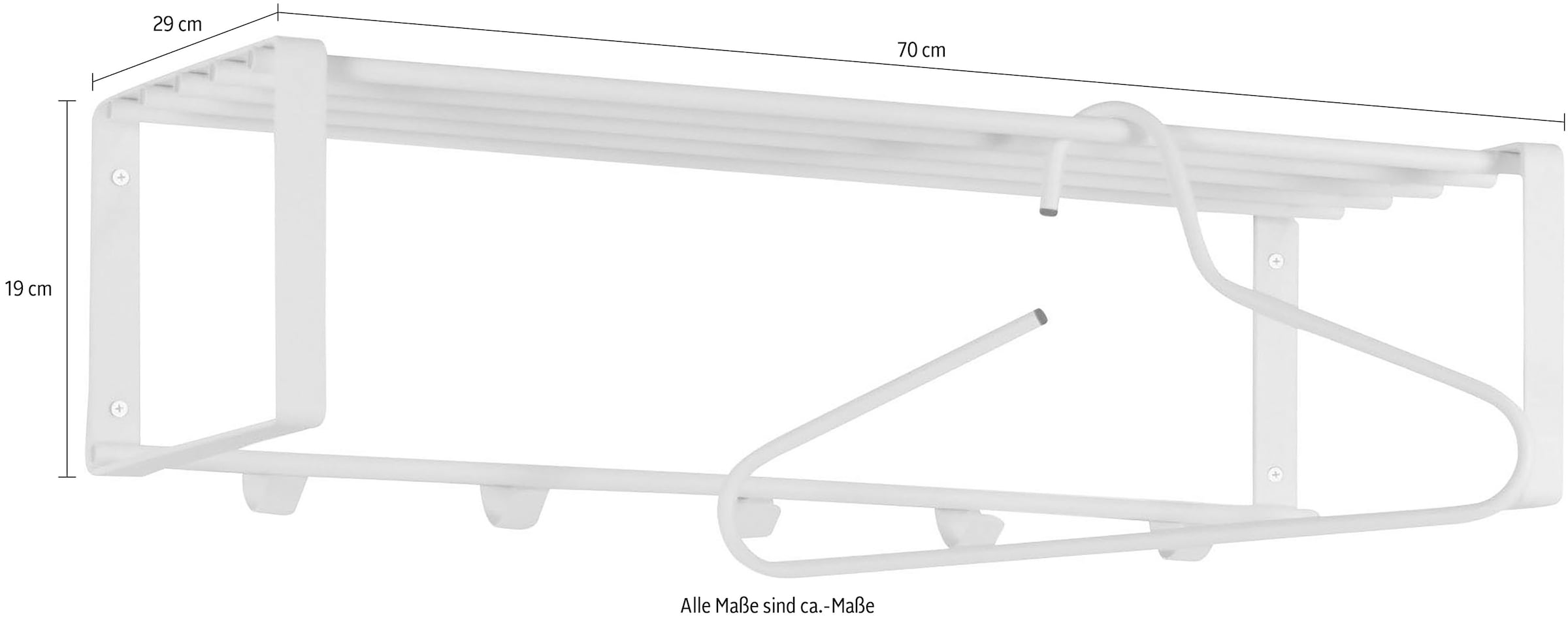 Spinder Design Garderobenhalter »REX«, Metall, Breite 70 cm