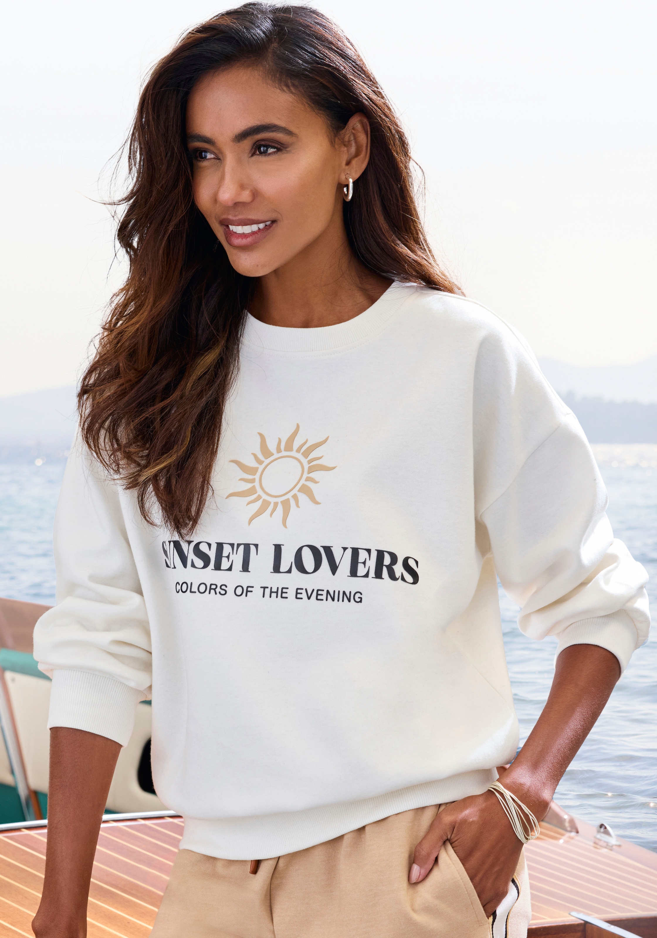 H.I.S Sweatshirt, mit großem Front-Print, Loungewear