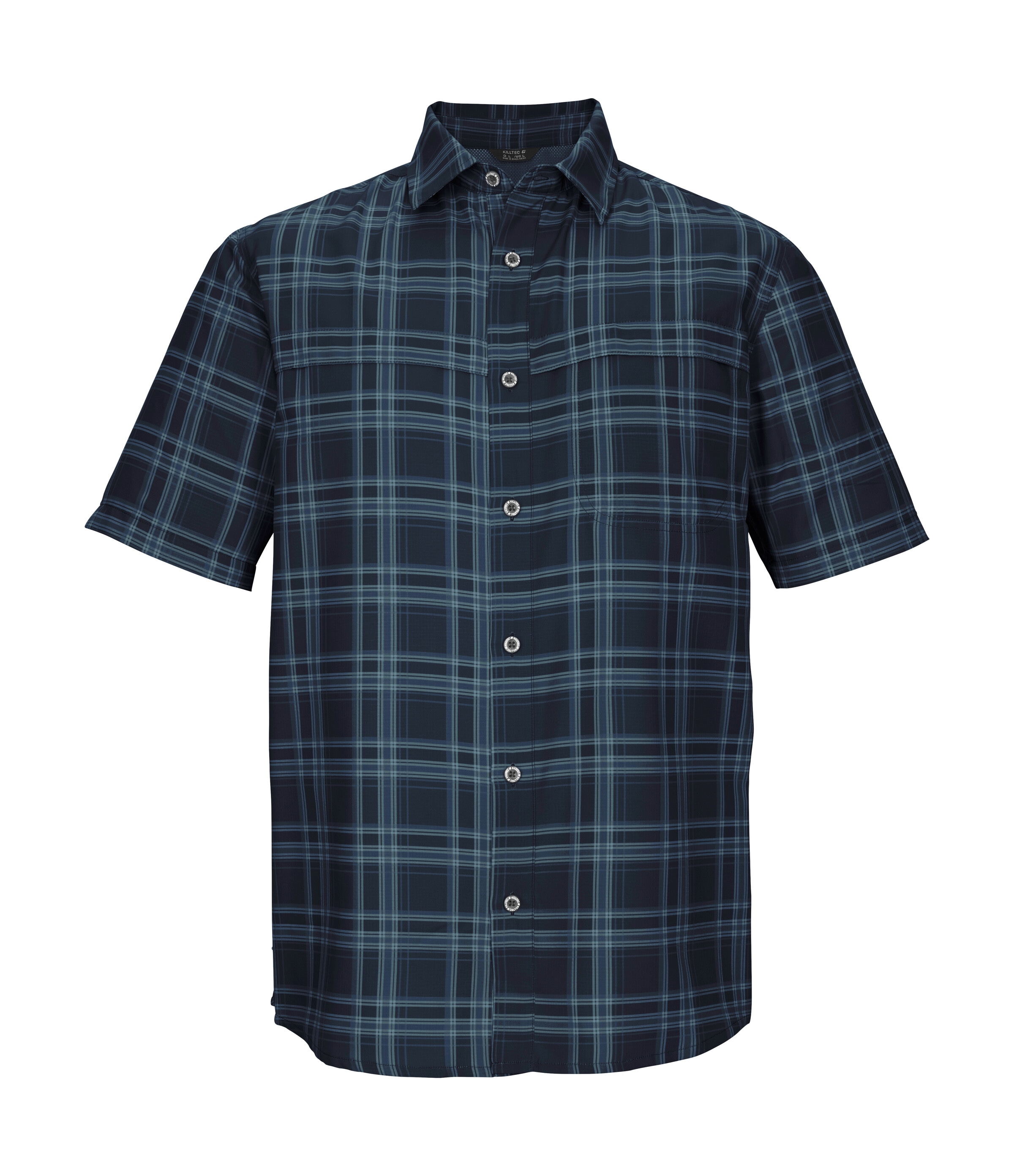 Killtec Funktionshemd "KOS 64 MN WVN SHRT" Karierte Herrenhemd, schnelltroc günstig online kaufen
