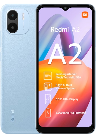 Xiaomi Smartphone »Redmi A2 2GB+32GB«, Hellblau, 16,6 cm/6,52 Zoll, 32 GB... kaufen