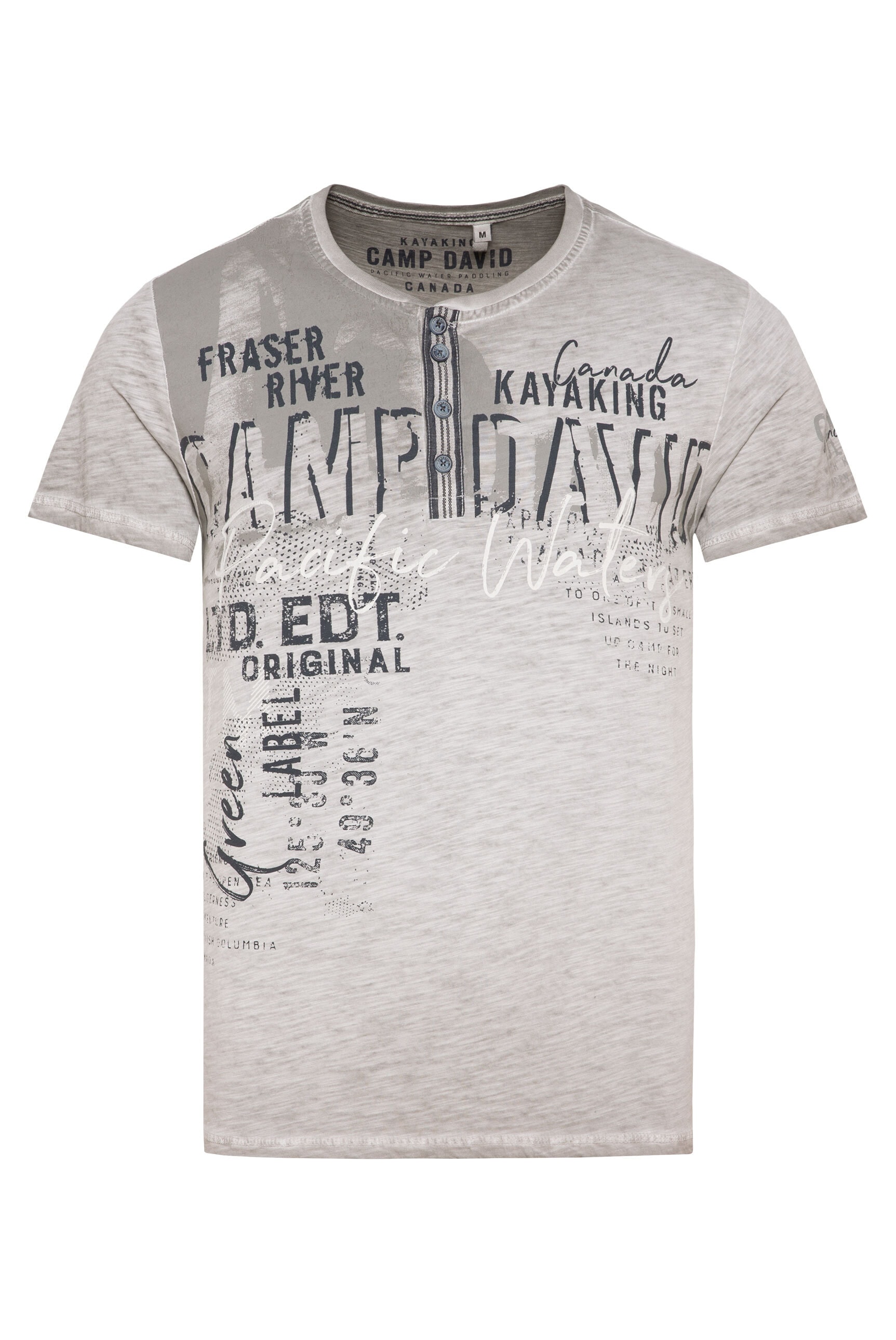 CAMP DAVID Rundhalsshirt, aus Baumwolle