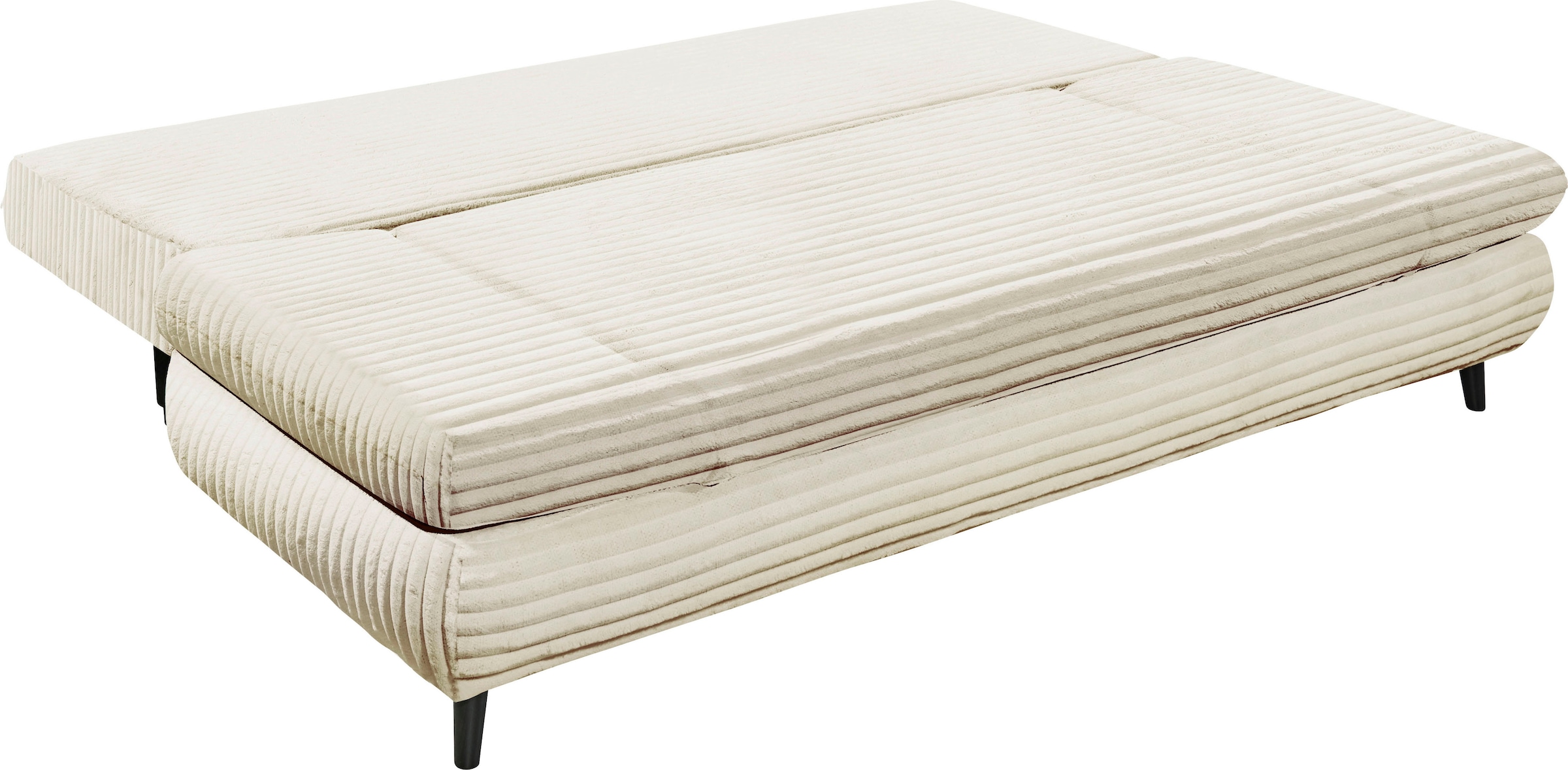 ED EXCITING DESIGN Schlafsofa »Sunny«, mit Bettkasten, Armteilverstellung & 2 Rückenkissen