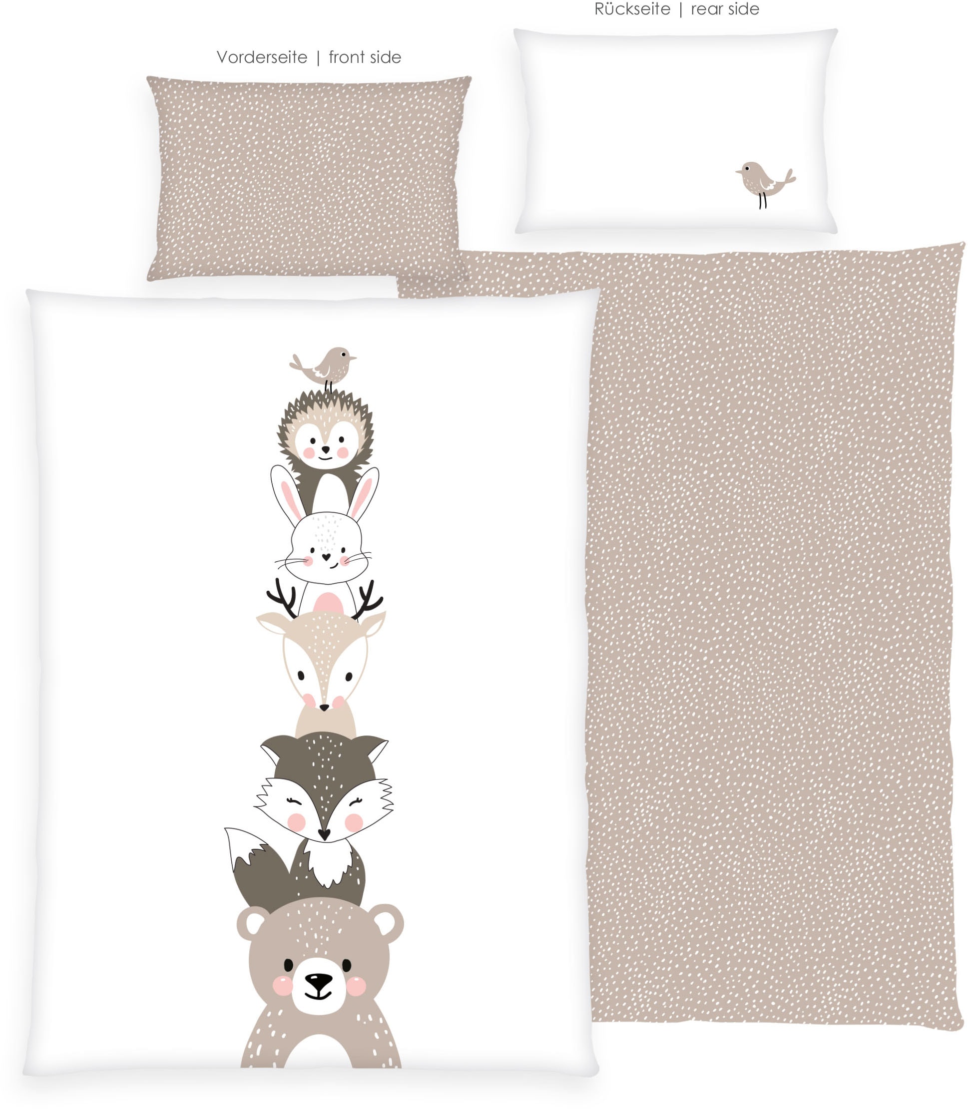 Baby Best Babybettwäsche »babybest Woodland Crew«, mit Wendefunktion