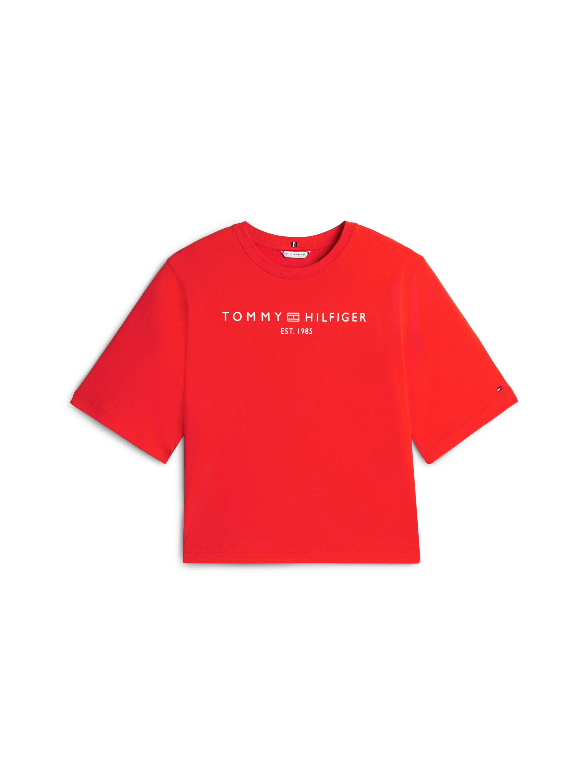 Tommy Hilfiger Curve T-Shirt »CRV CORP LOGO TRAPEZE C-NK TEE« in großen Größen