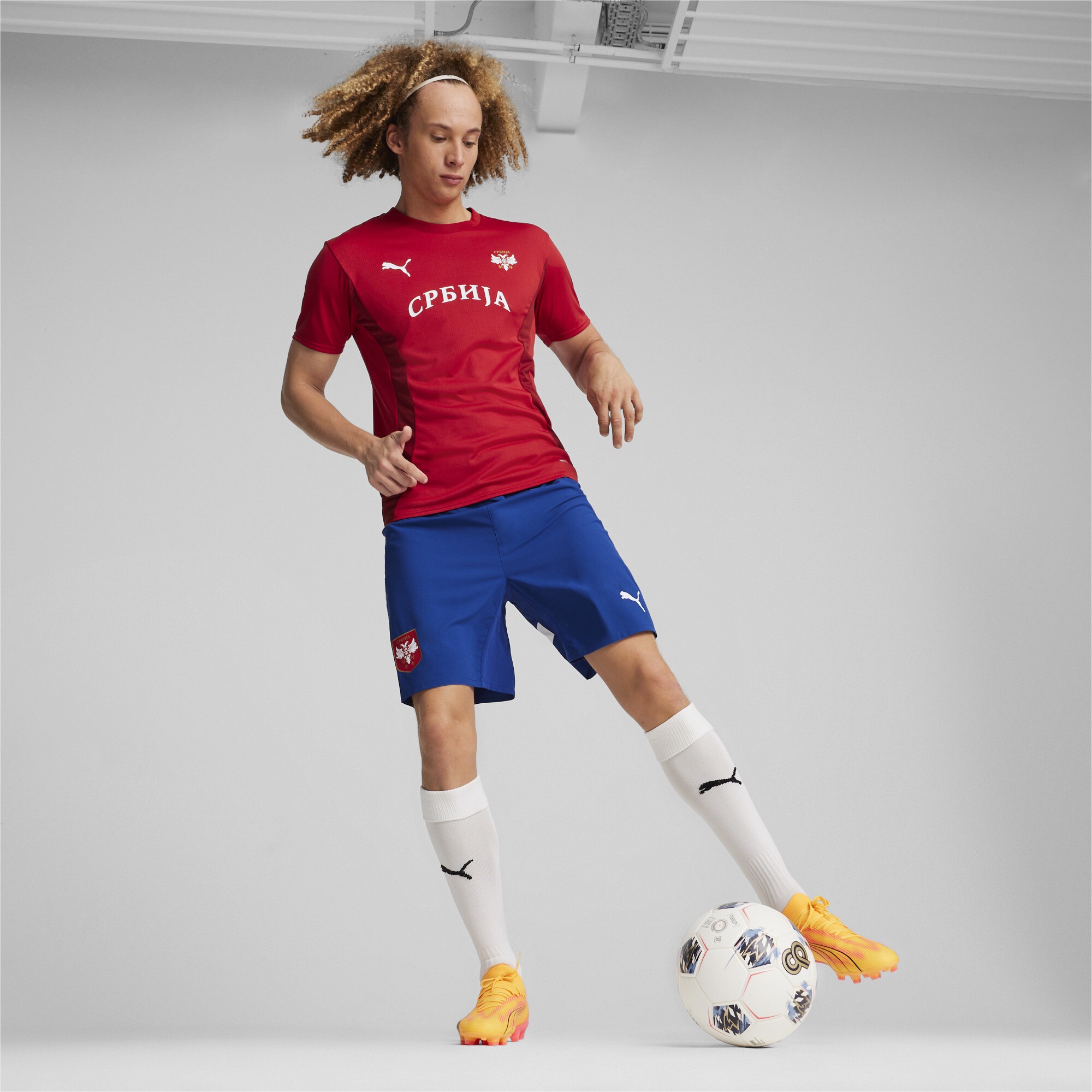 PUMA Trainingsshirt »Serbien Fußball-Aufwärmtrikot Herren«