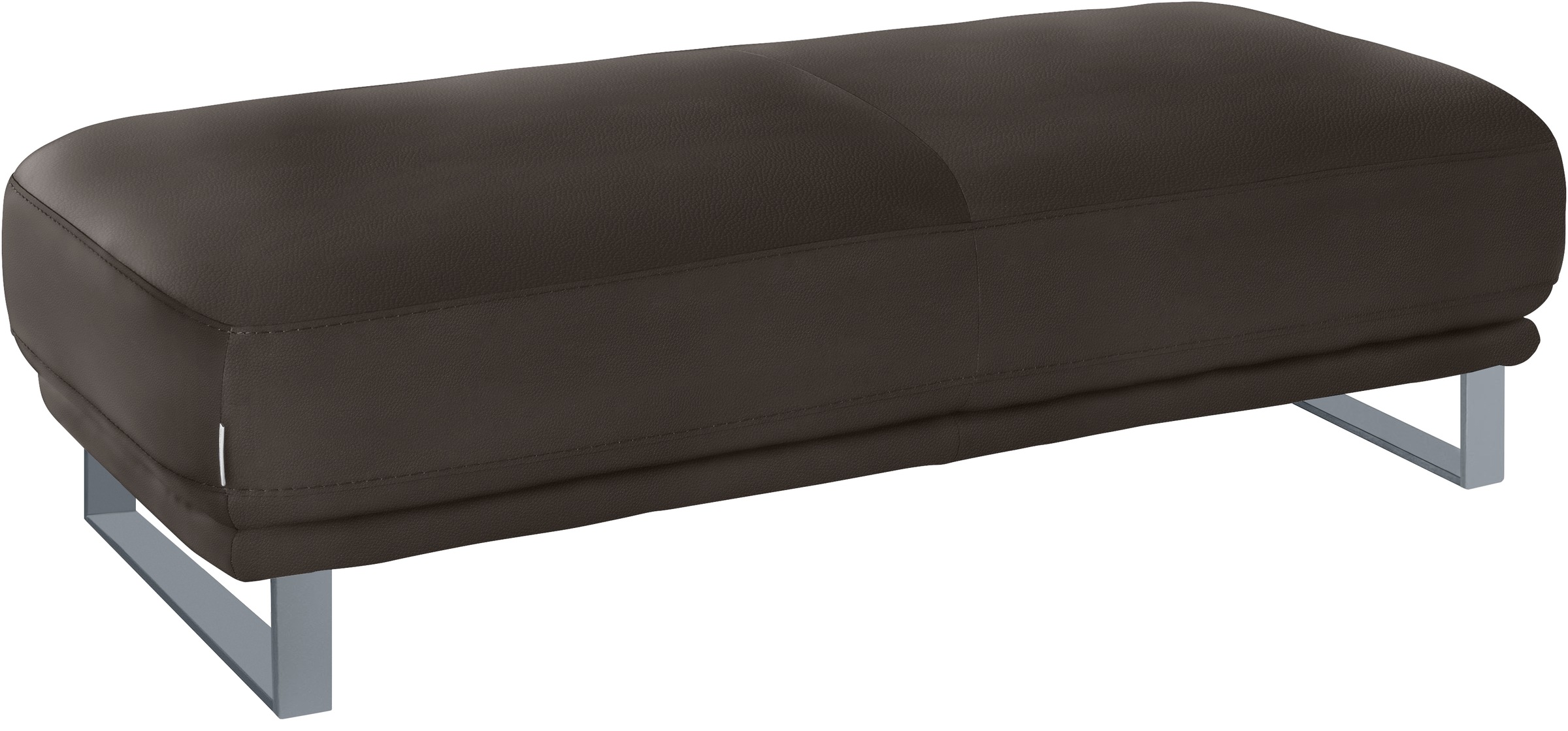 W.SCHILLIG Hocker »montanaa«, mit Metallkufen in Silber matt, Breite 141 cm