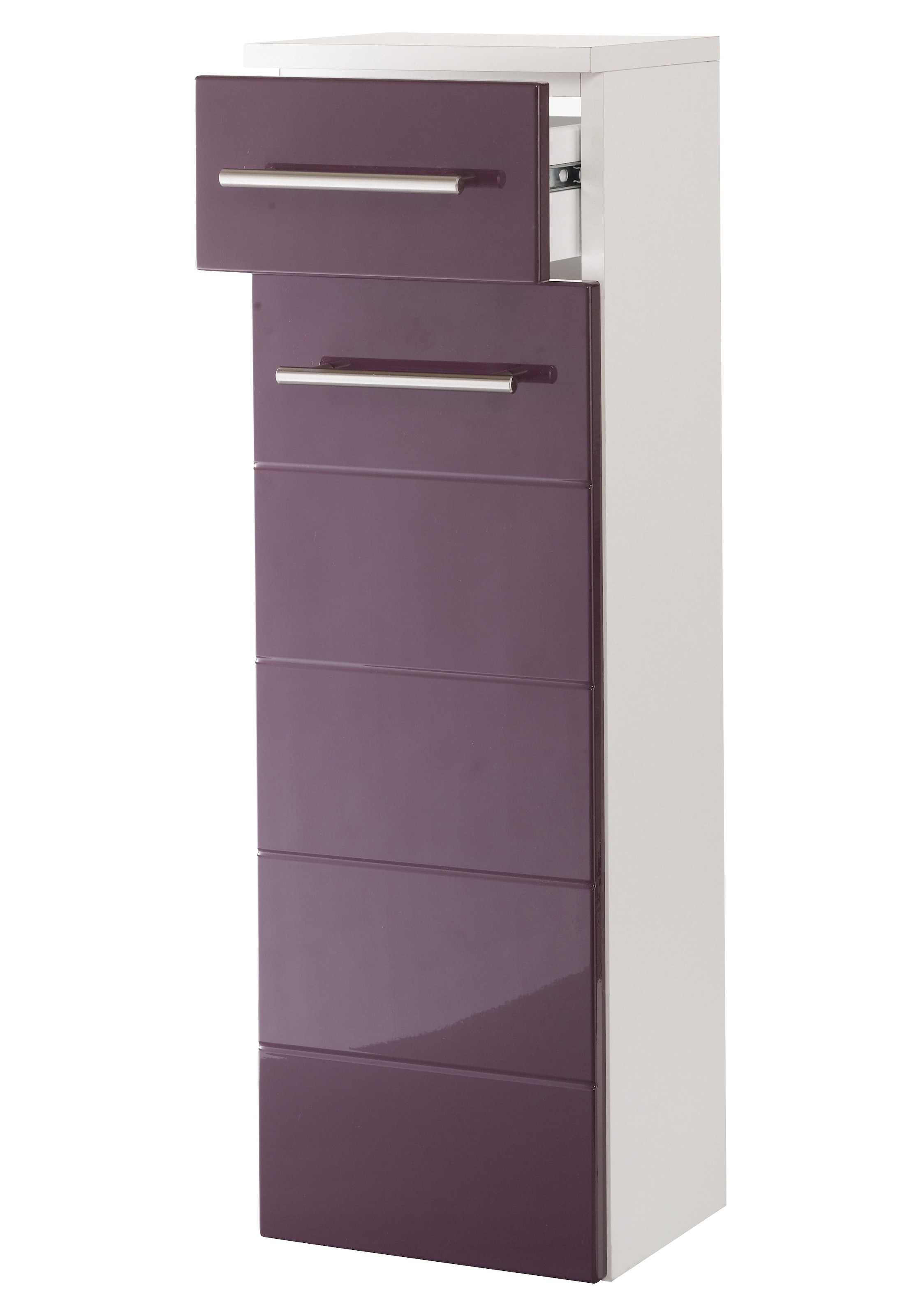 welltime Unterschrank »Porto«, Breite 25 cm, mit hochglänzenden Fronten