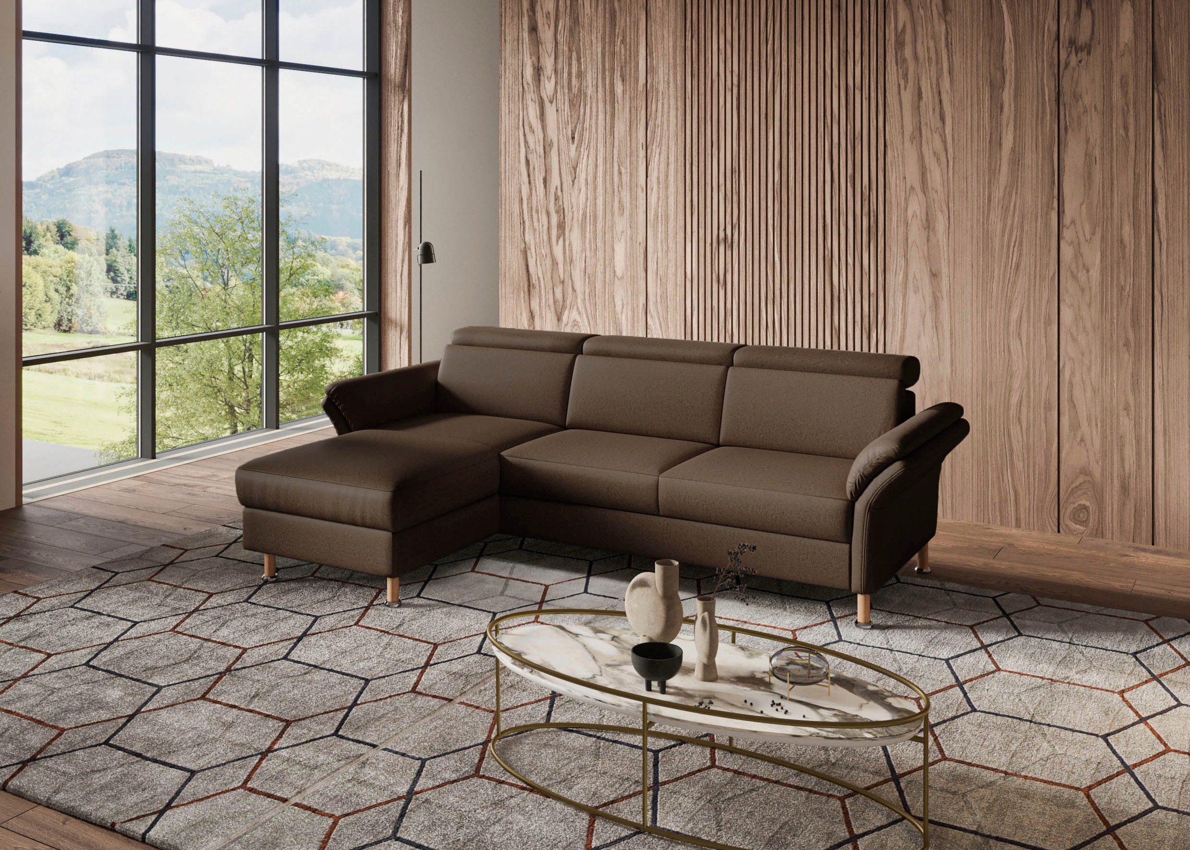 Home affaire "Calypso L-Form" mit motorischen Funktionen im Sofa und Recami günstig online kaufen