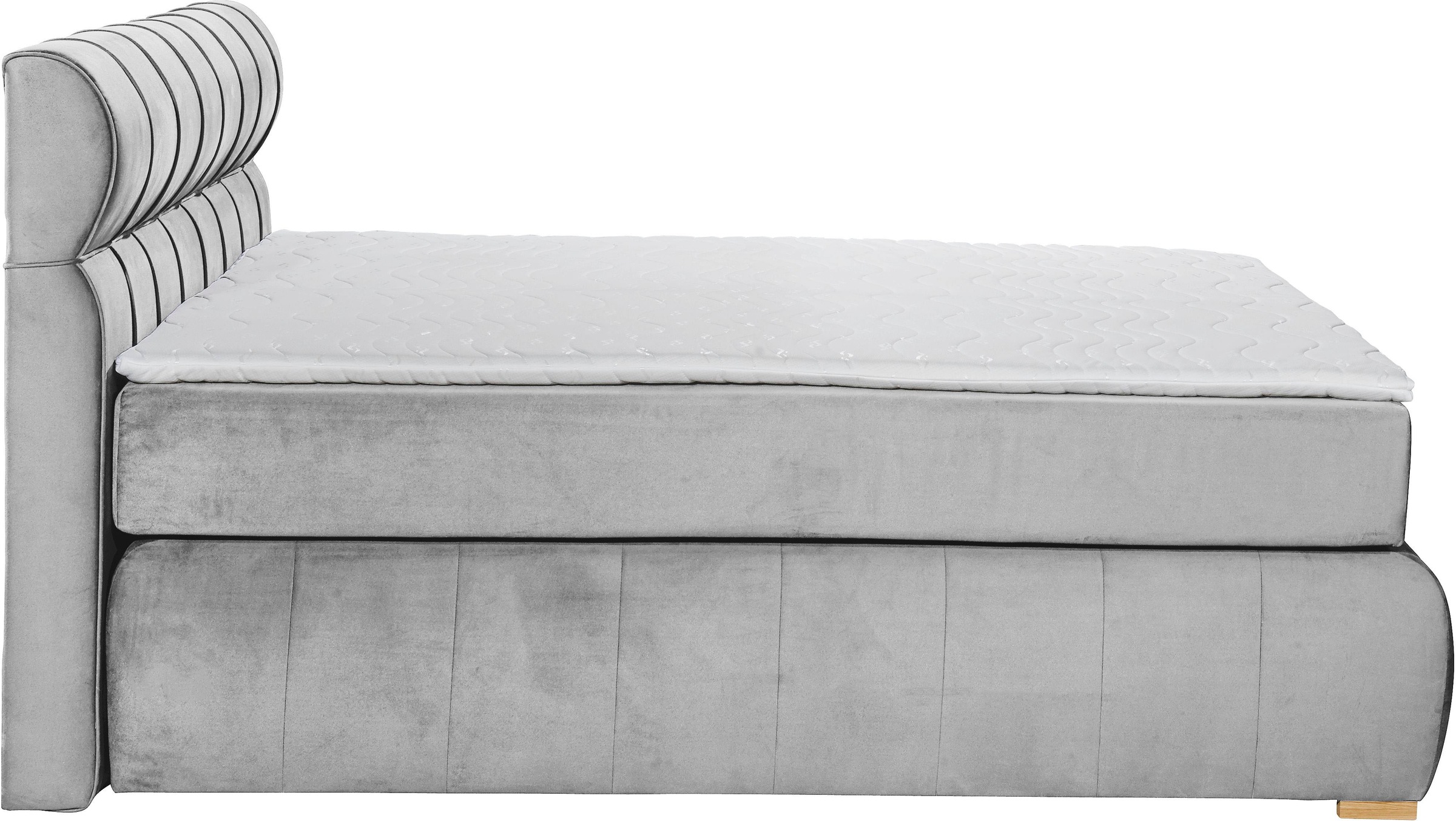 Places of Style Boxspringbett »Felicia«, in H4, inkl. Topper und Bettkasten