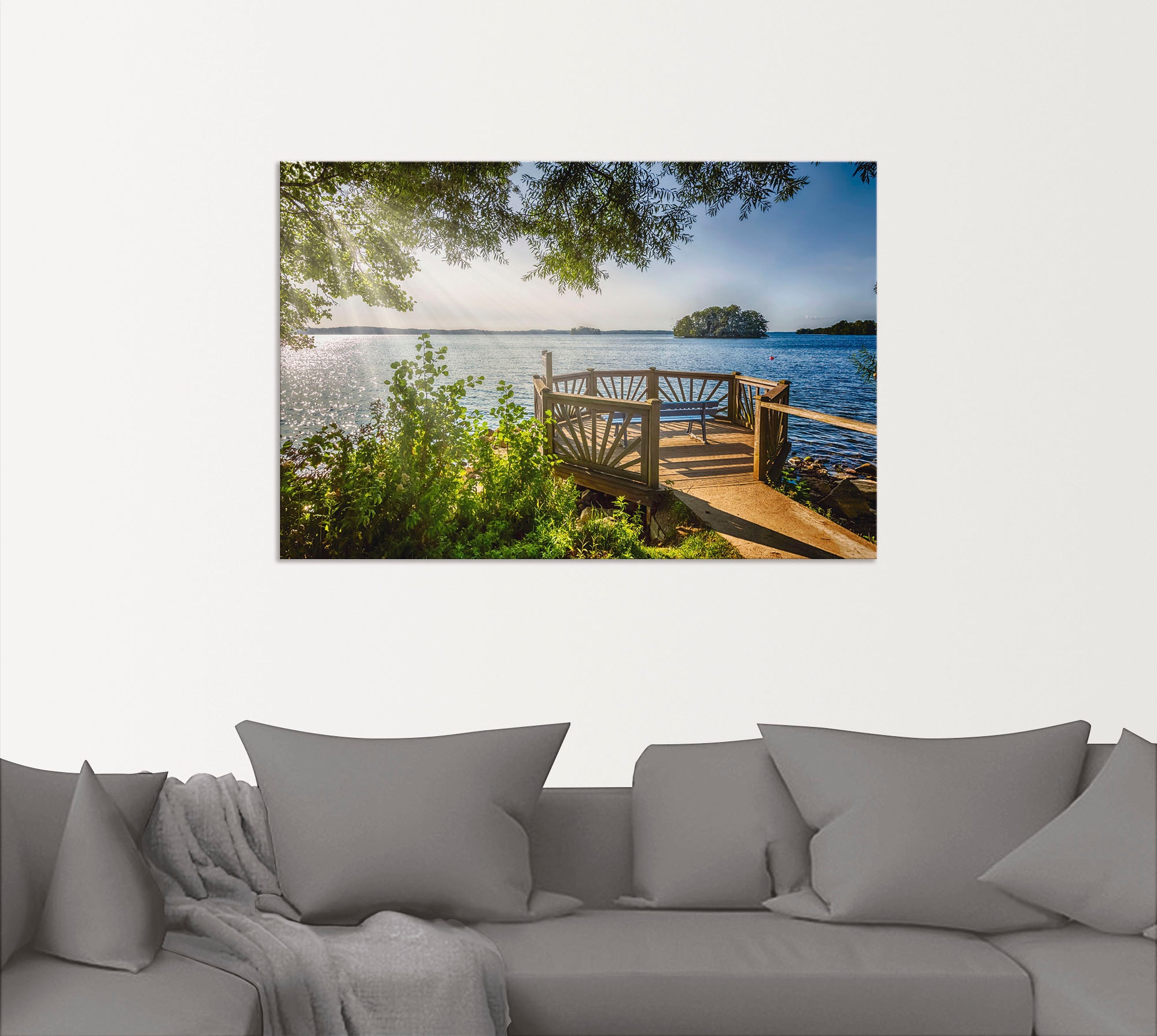 Artland Wandbild »Holsteinsche Schweiz Plöner See«, Gewässer, (1 St.), als Leinwandbild, Poster in verschied. Größen