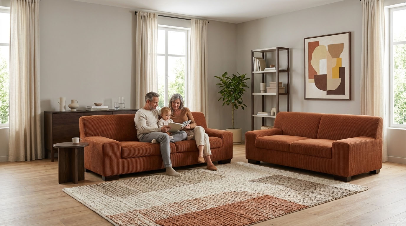 OTTO home Polstergarnitur "Faxxe aus 2-Sitzer und 3-Sitzer" Set, 2 tlg. aus haustierfreundlichem Pet Friendly Cord