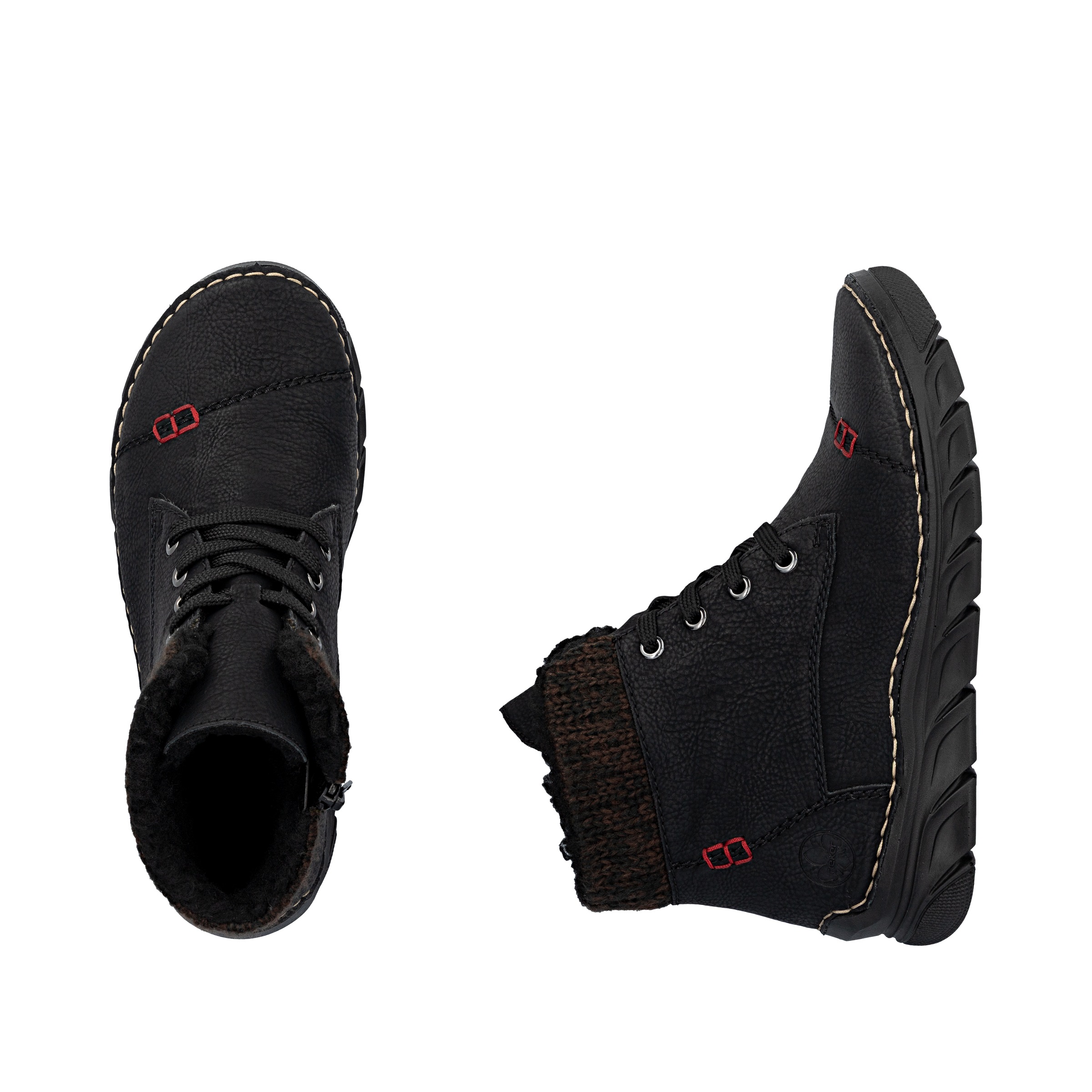 Rieker Winterboots, Schnürboots, Stiefelette, Casual-Boots mit softem Schaftrand