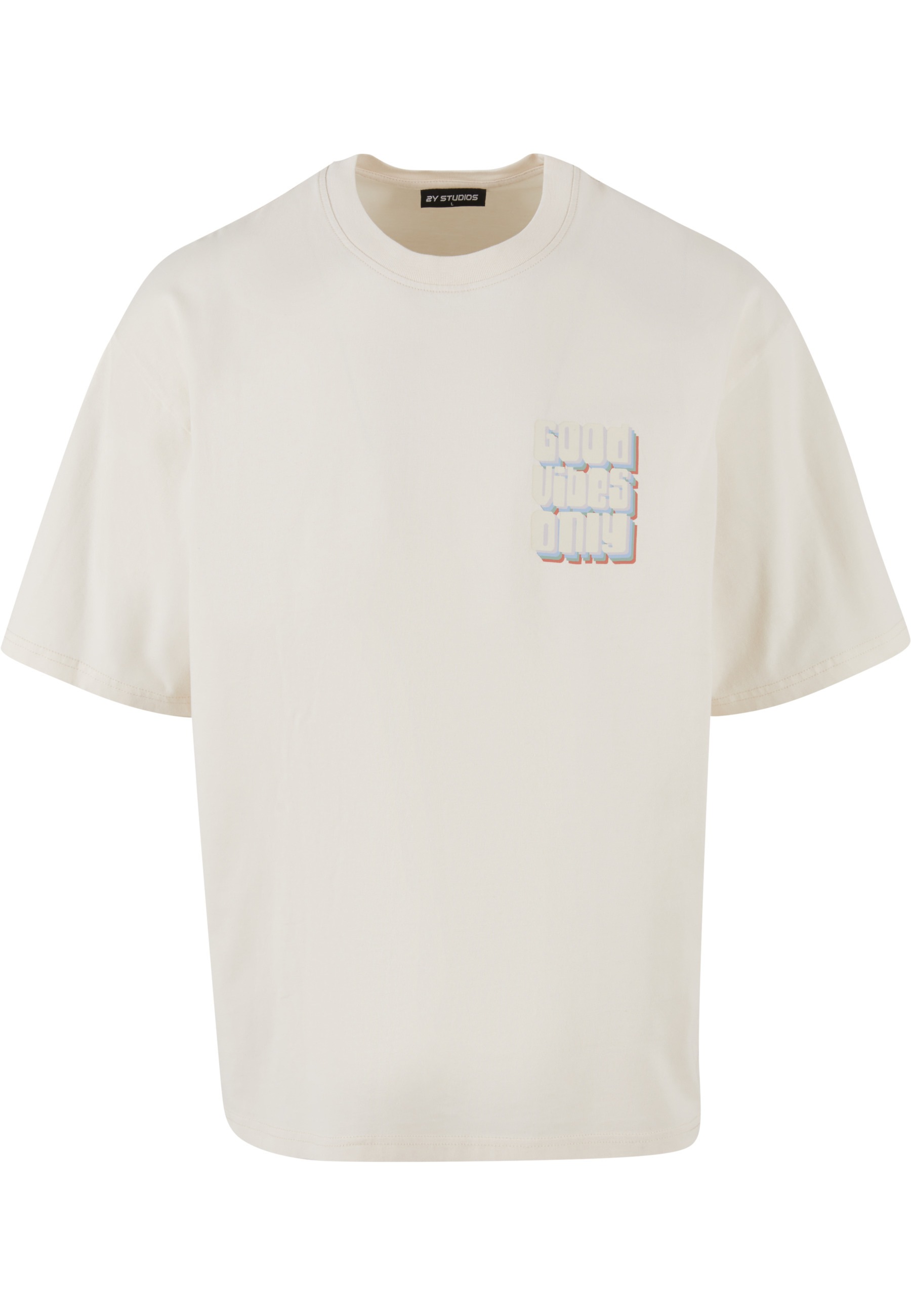 2Y Studios T-Shirt "2Y Studios Herren 2Y Good Vibes Only Oversize Tee" 1 Stk.