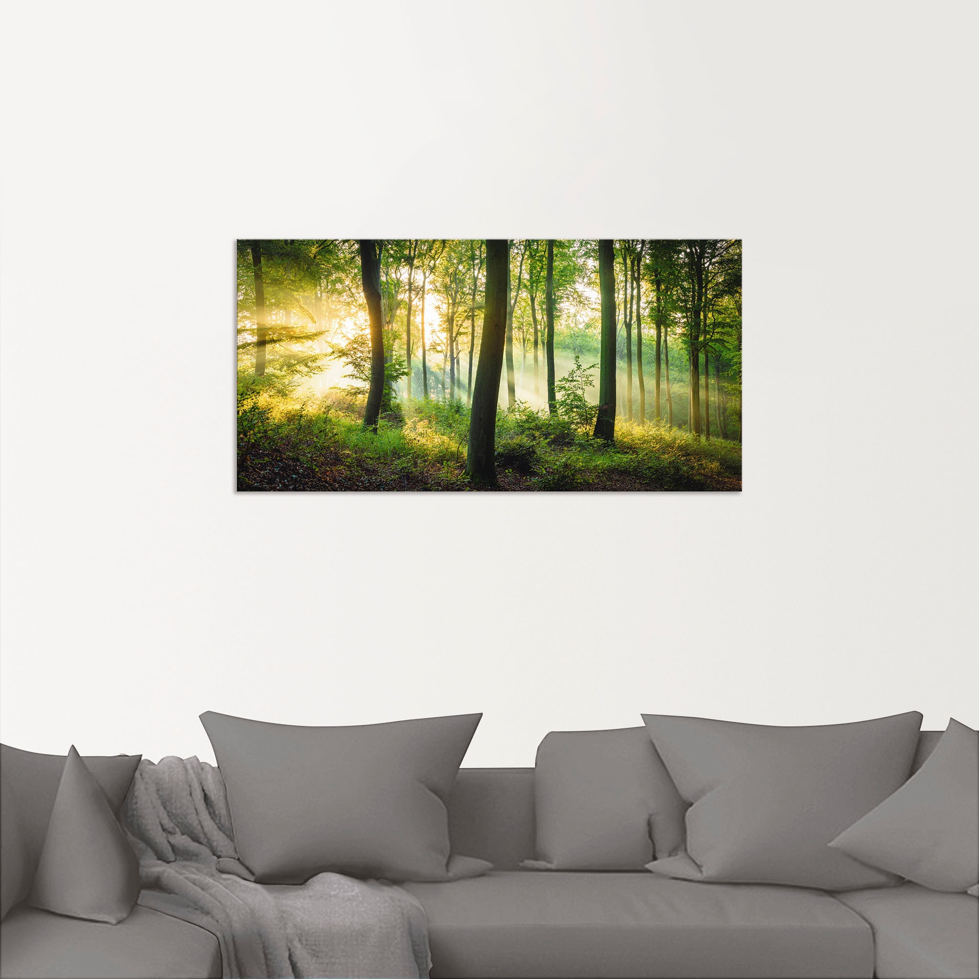 Artland Wandbild "Herbst im Wald II" Waldbilder 1 Stk. tlg. als Alubild, Ou günstig online kaufen