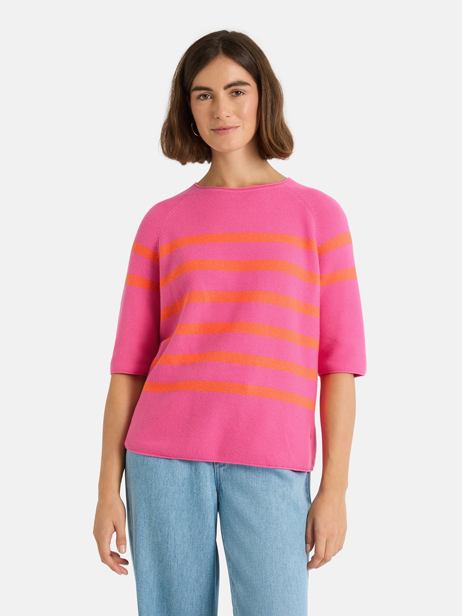 Lieblingsstück Kurzarmpullover "KlerariEP" Halbarm mit Rundhals, gestreift günstig online kaufen