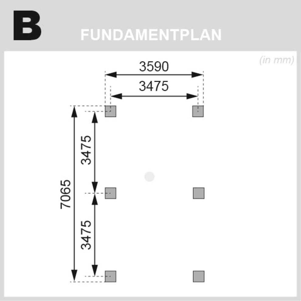 Karibu Pavillon »Kirn 3«, (Set), BxTxH 431x778x315 cm